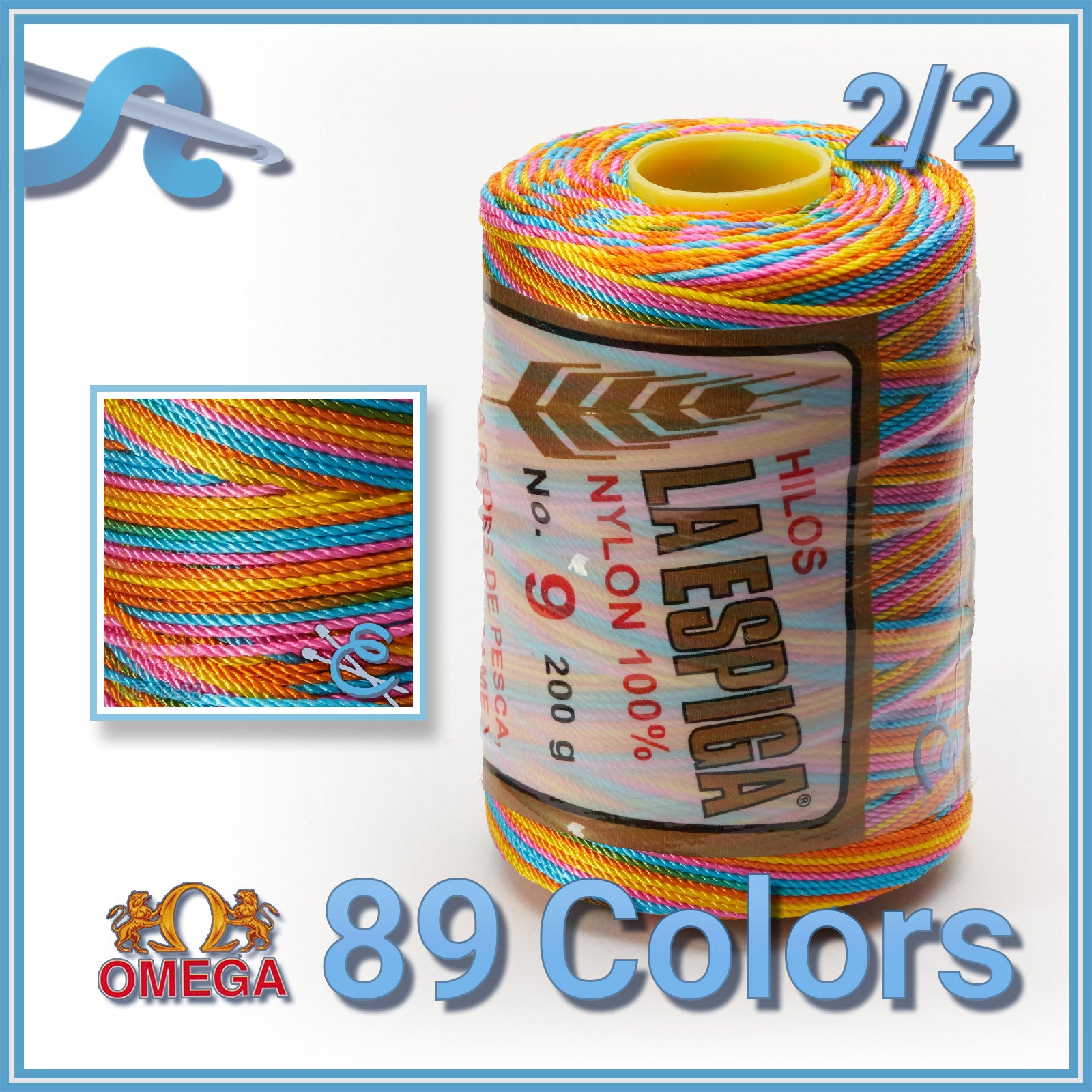 La Espiga #9, 26, Mat MultiColor, Variegated Multicolor