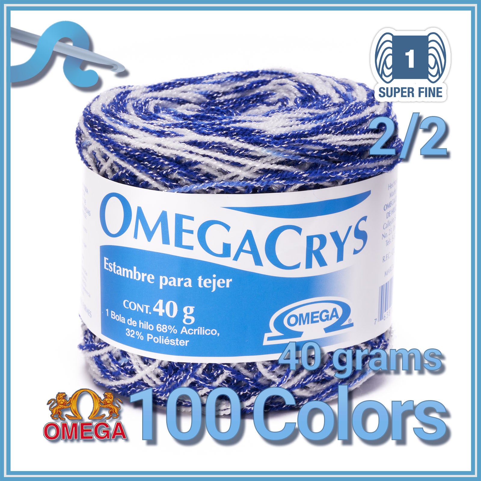 OMEGACRYS [40grs] - 2 of 2 - Estambres.com