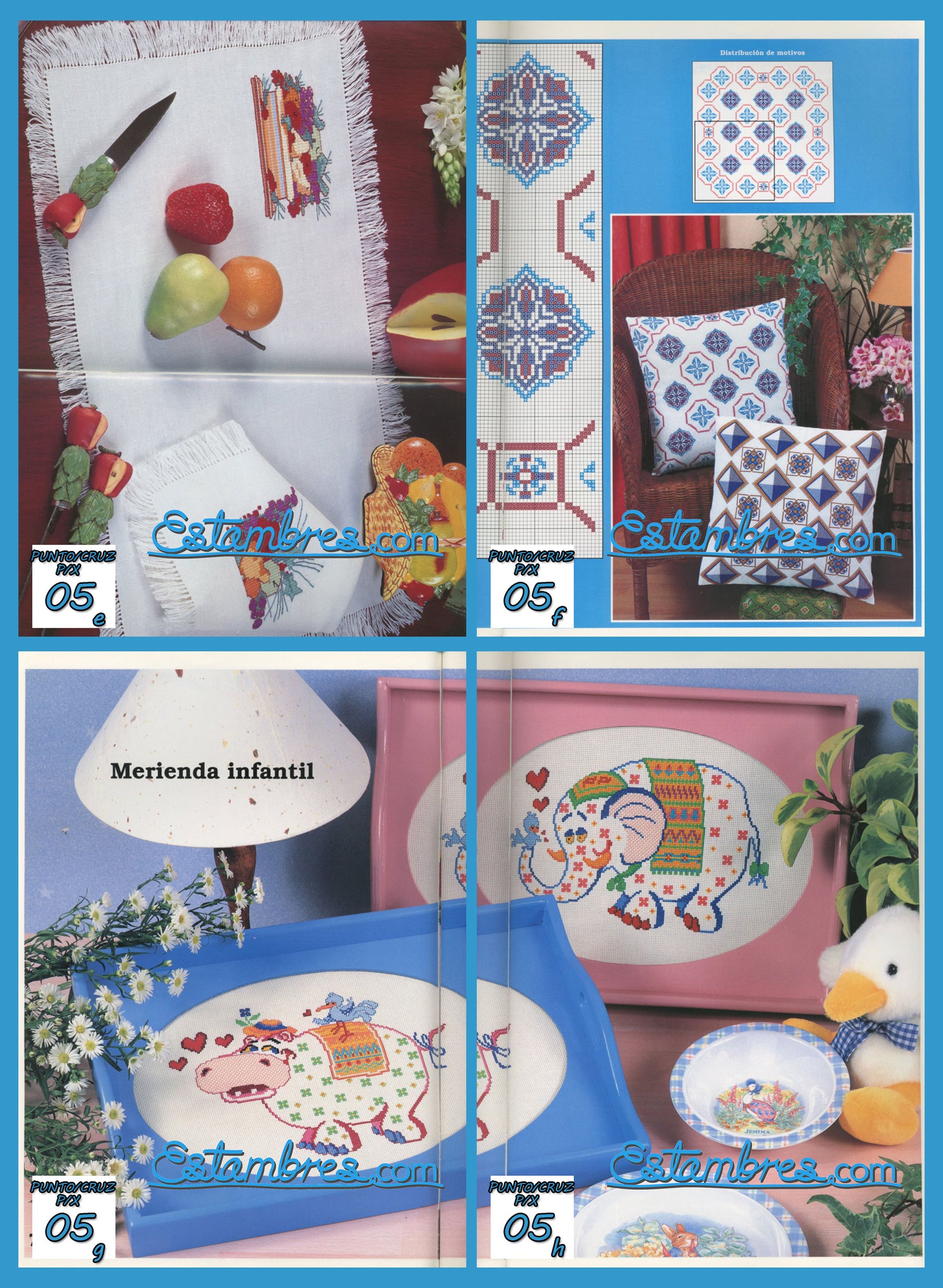 Revista Española de Punto de Cruz de la coleccion Artime, contiene muestras elaboradas en punto de cruz, con sus respectivos esquemas de Punto de Cruz, y su respectiva lista de colores a usar, para cada grafico.