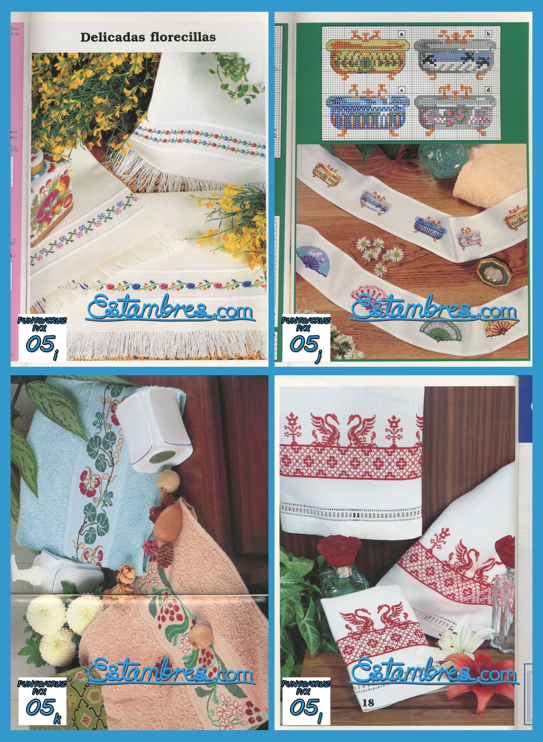 Revista Española de Punto de Cruz de la coleccion Artime, contiene muestras elaboradas en punto de cruz, con sus respectivos esquemas de Punto de Cruz, y su respectiva lista de colores a usar, para cada grafico.