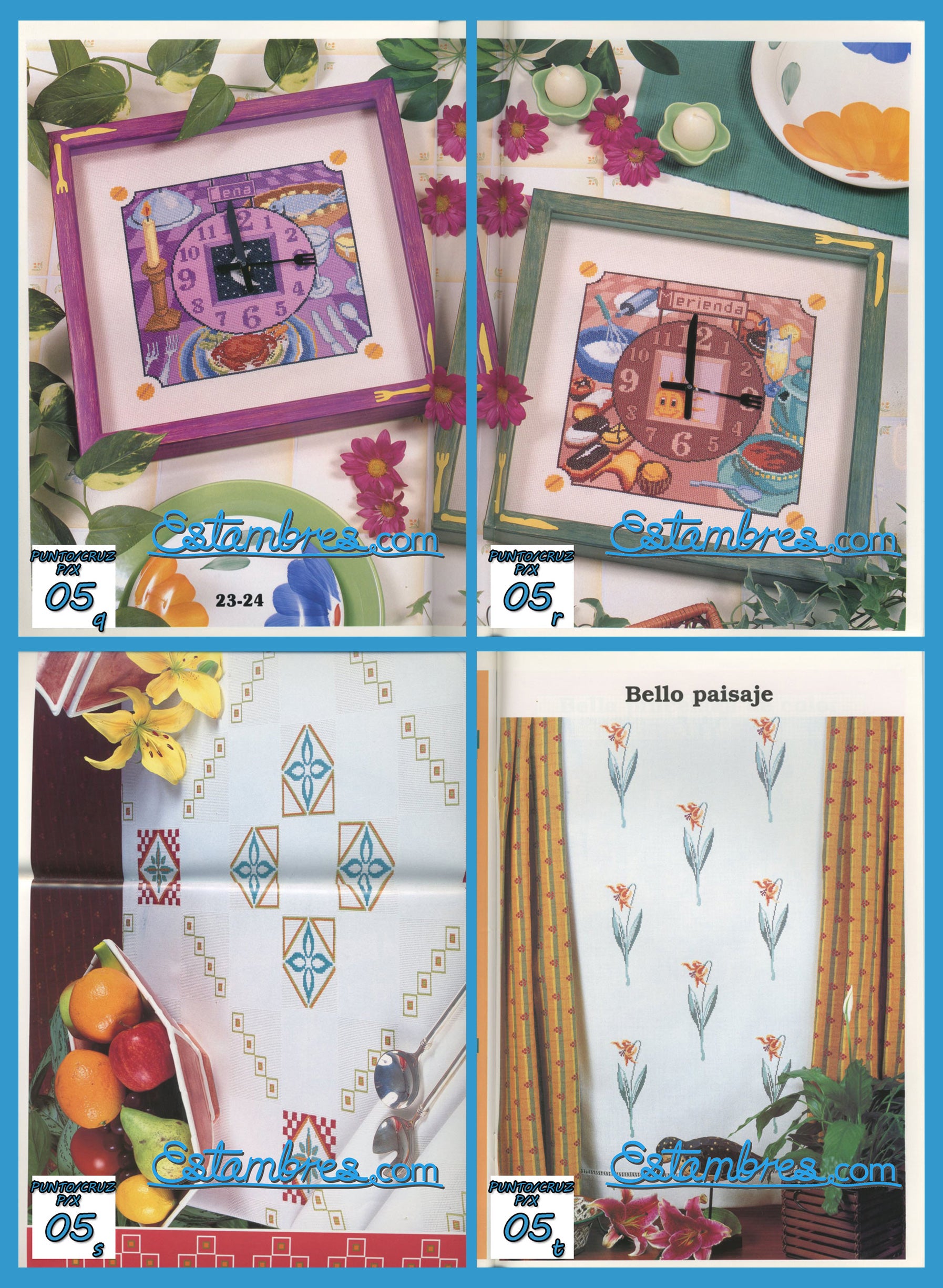 Revista Española de Punto de Cruz de la coleccion Artime, contiene muestras elaboradas en punto de cruz, con sus respectivos esquemas de Punto de Cruz, y su respectiva lista de colores a usar, para cada grafico.