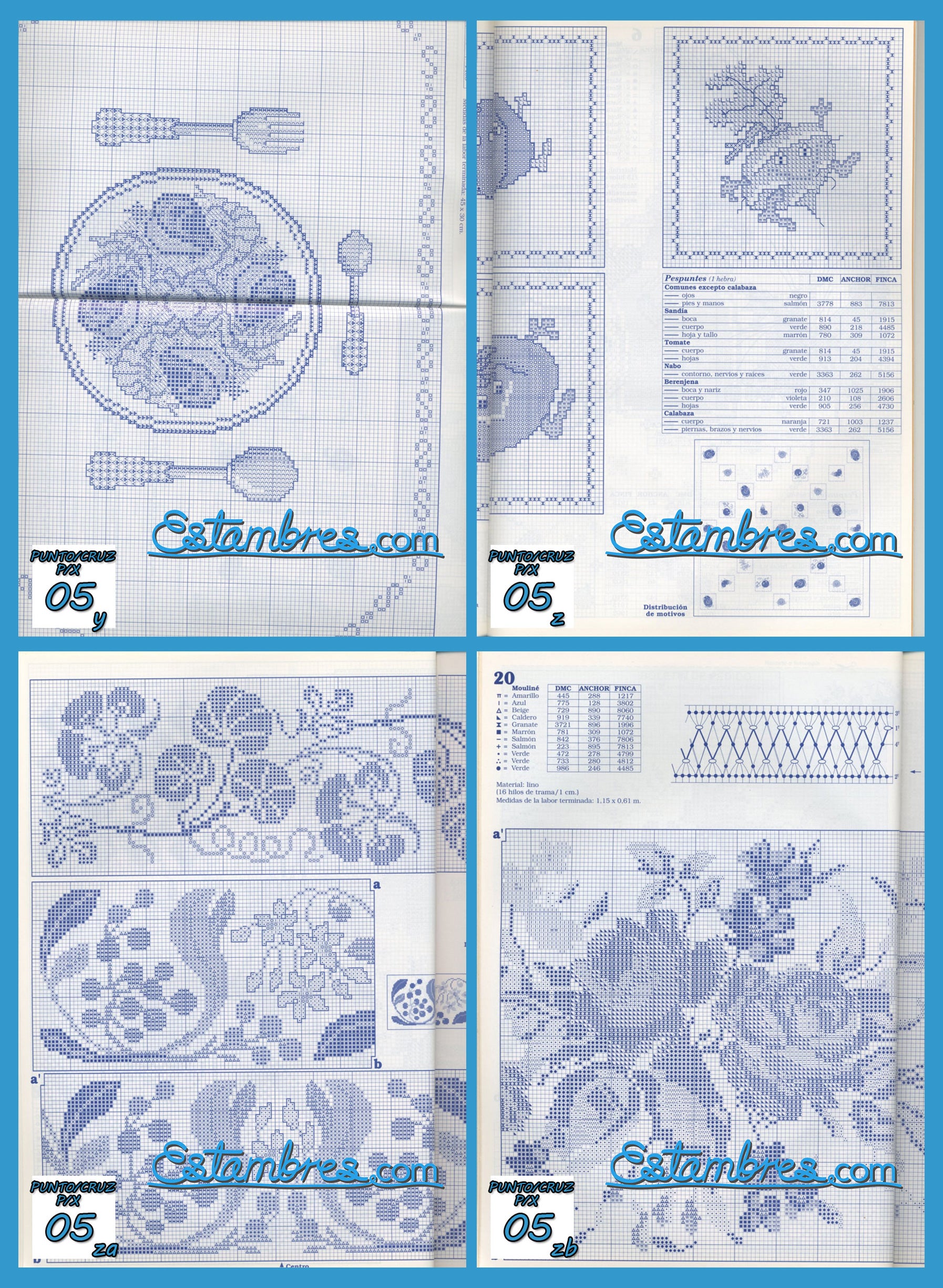 Revista Española de Punto de Cruz de la coleccion Artime, contiene muestras elaboradas en punto de cruz, con sus respectivos esquemas de Punto de Cruz, y su respectiva lista de colores a usar, para cada grafico.