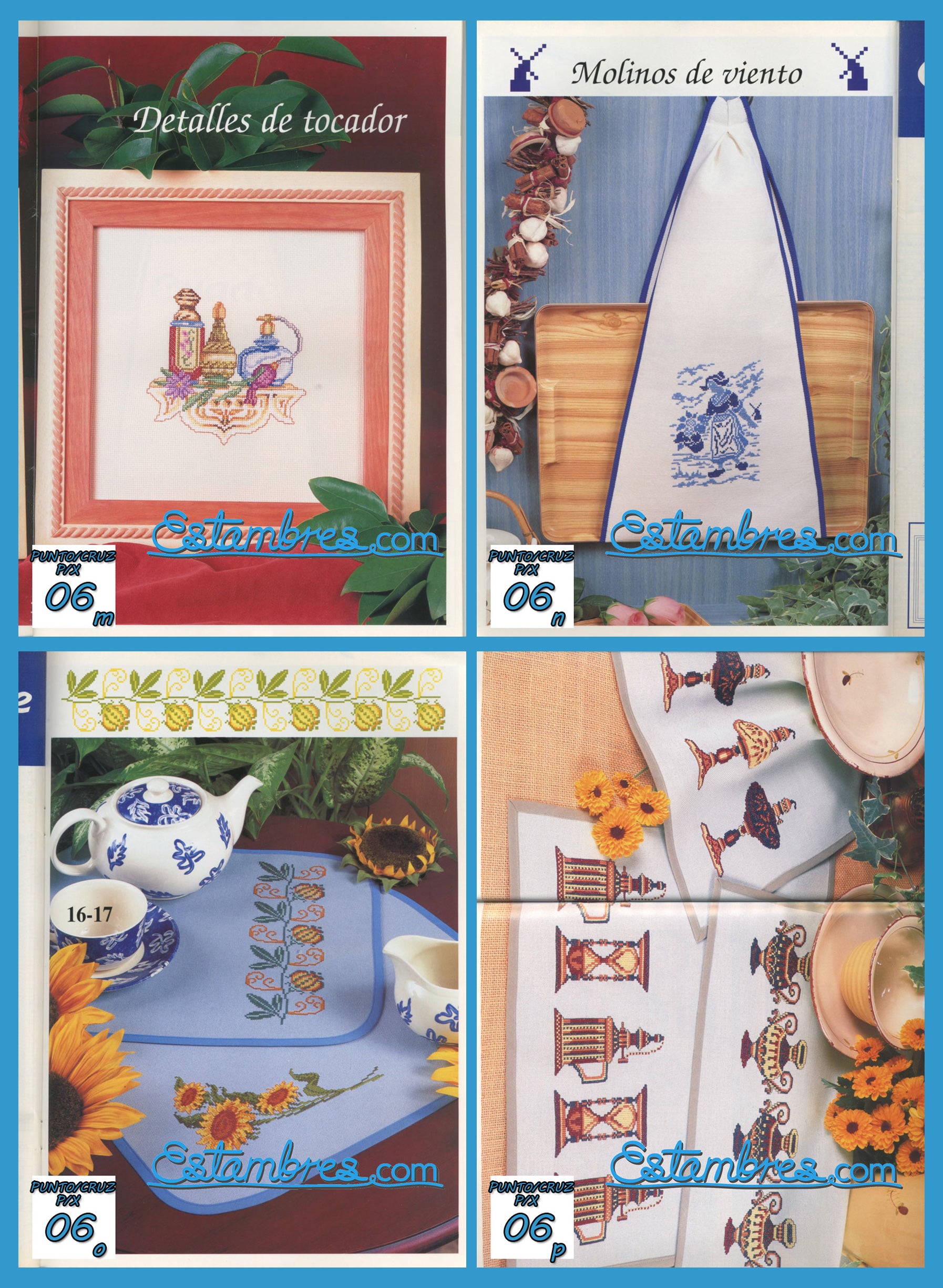 Revista Española de Punto de Cruz de la coleccion Artime, contiene muestras elaboradas en punto de cruz, con sus respectivos esquemas de Punto de Cruz, y su respectiva lista de colores a usar, para cada grafico.