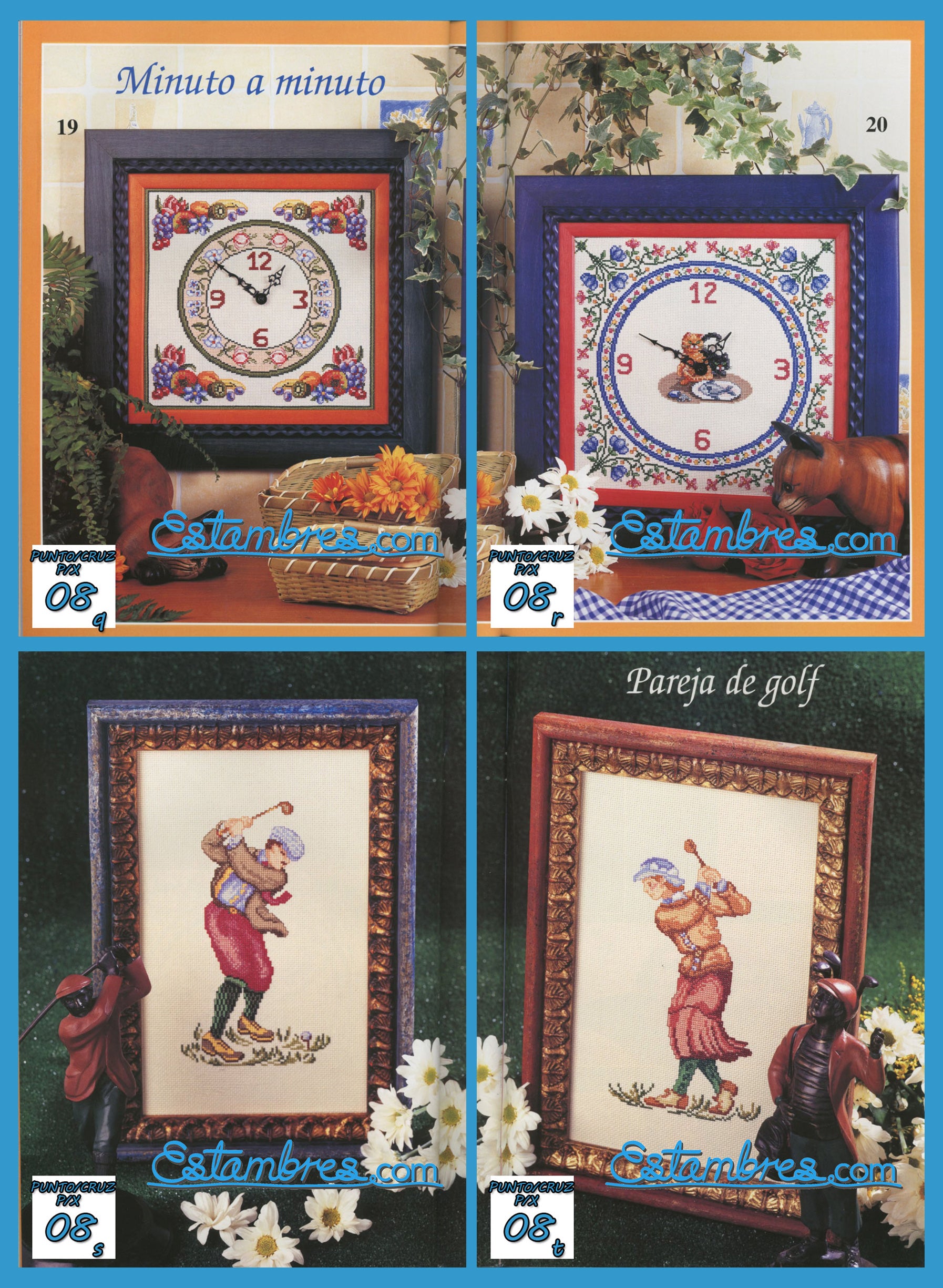 Revista Española de Punto de Cruz de la coleccion Artime, contiene muestras elaboradas en punto de cruz, con sus respectivos esquemas de Punto de Cruz, y su respectiva lista de colores a usar, para cada grafico.
