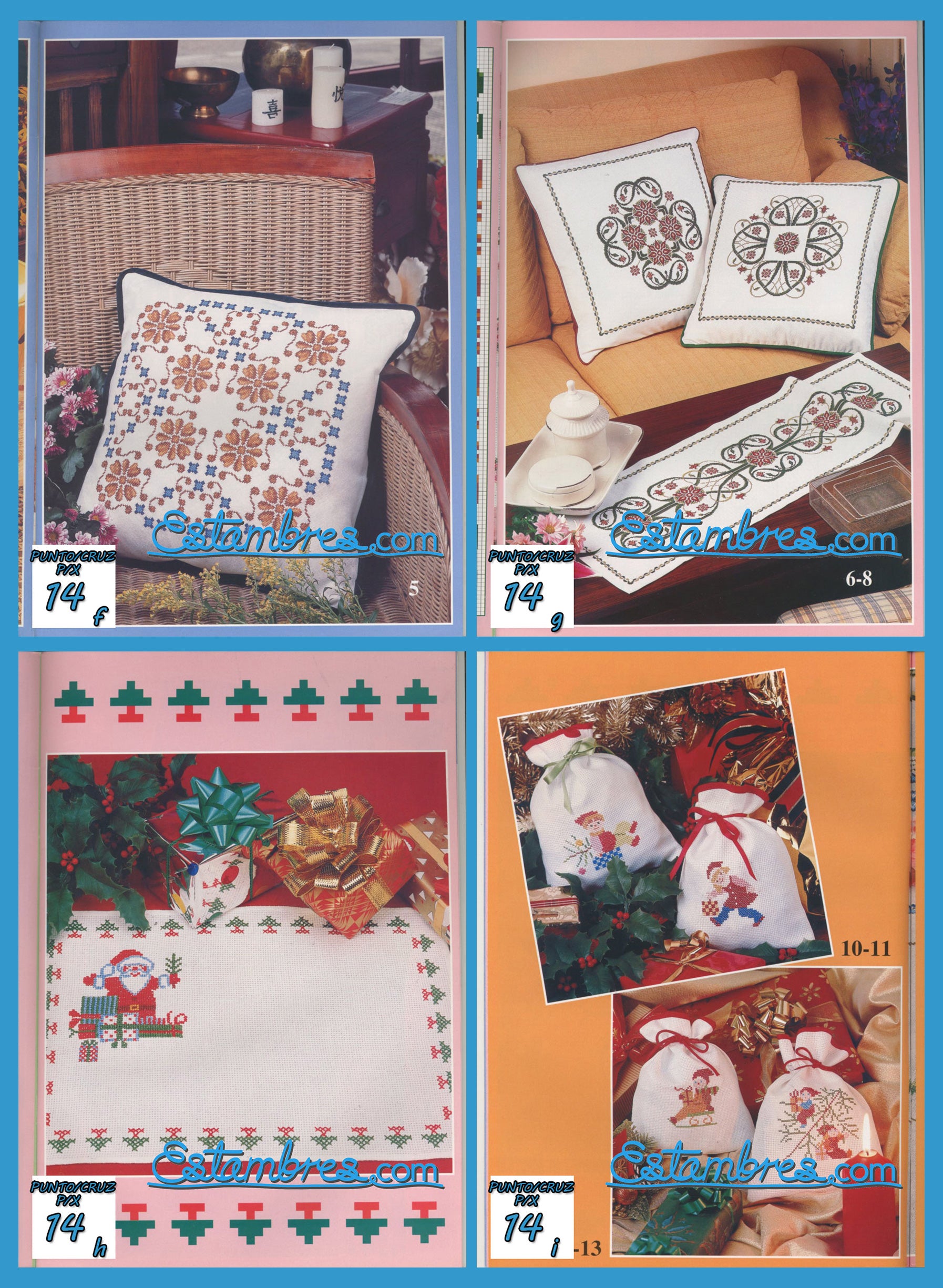 Revista Española de Punto de Cruz de la coleccion Artime, contiene muestras elaboradas en punto de cruz, con sus respectivos esquemas de Punto de Cruz, y su respectiva lista de colores a usar, para cada grafico.