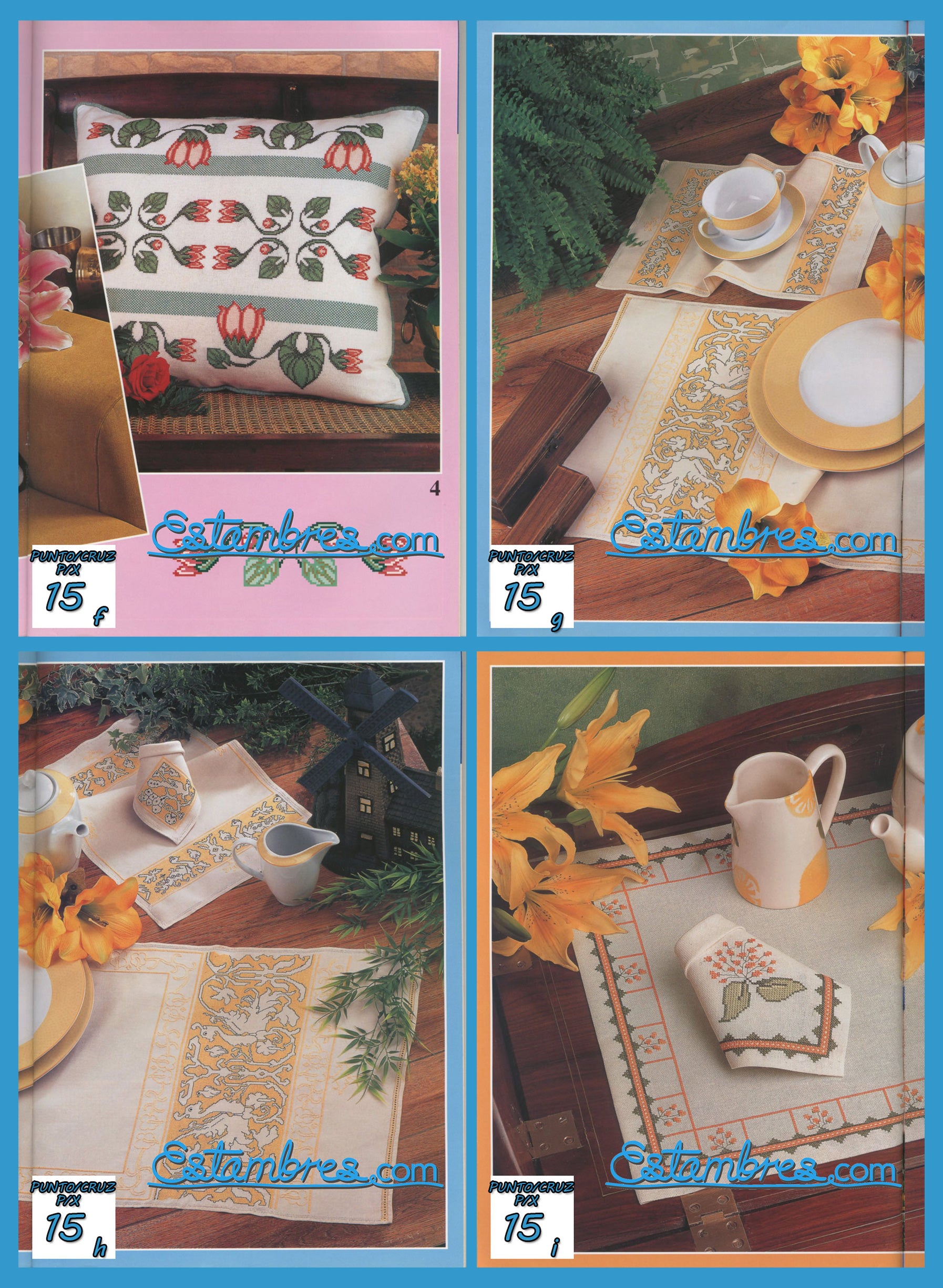 Revista Española de Punto de Cruz de la coleccion Artime, contiene muestras elaboradas en punto de cruz, con sus respectivos esquemas de Punto de Cruz, y su respectiva lista de colores a usar, para cada grafico.