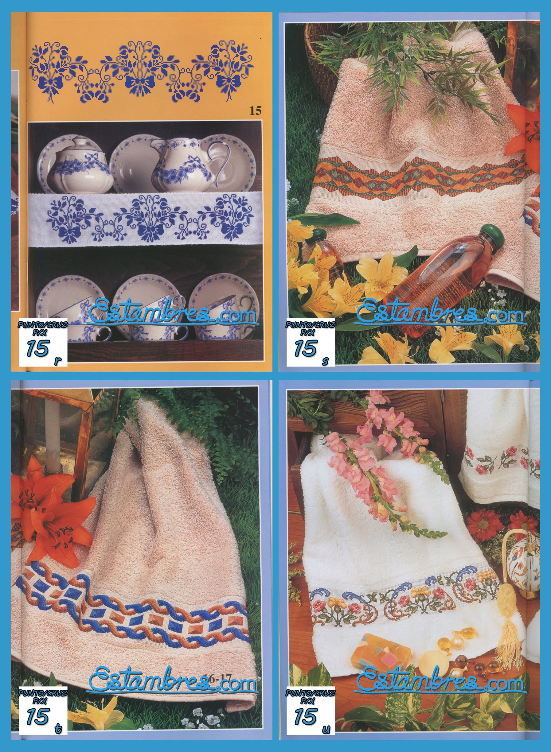 Revista Española de Punto de Cruz de la coleccion Artime, contiene muestras elaboradas en punto de cruz, con sus respectivos esquemas de Punto de Cruz, y su respectiva lista de colores a usar, para cada grafico.