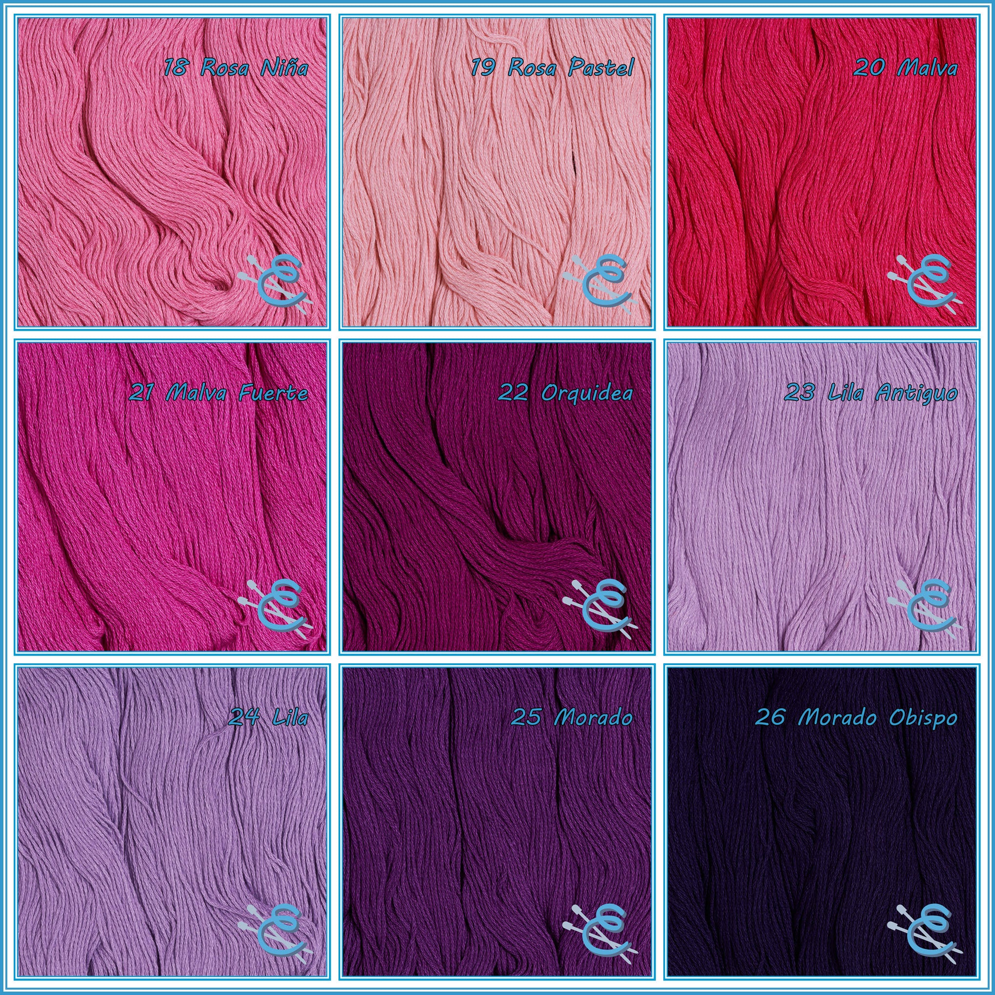 Hilaza El Globo, 30grs, 100%algodon para Bordar y Crochet