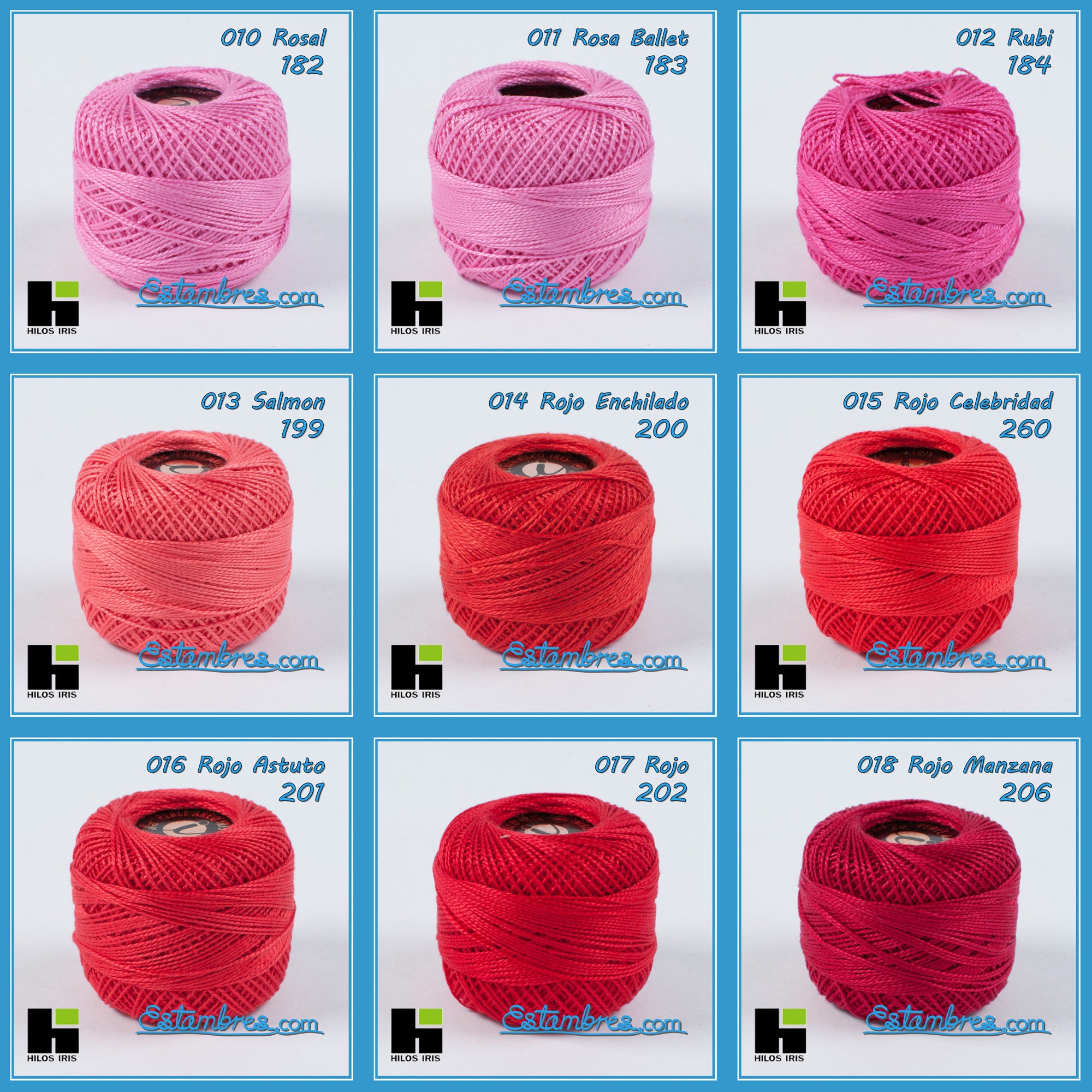 Perle 100%algodon para Bordar y Crochet