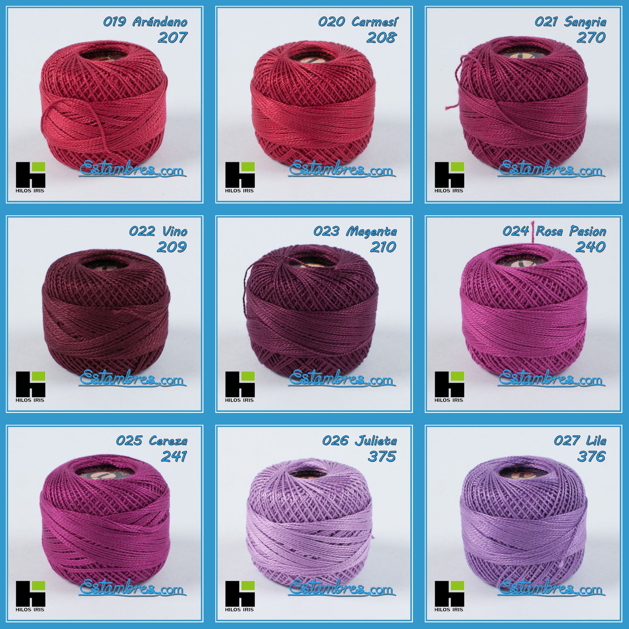 Perle 100%algodon para Bordar y Crochet