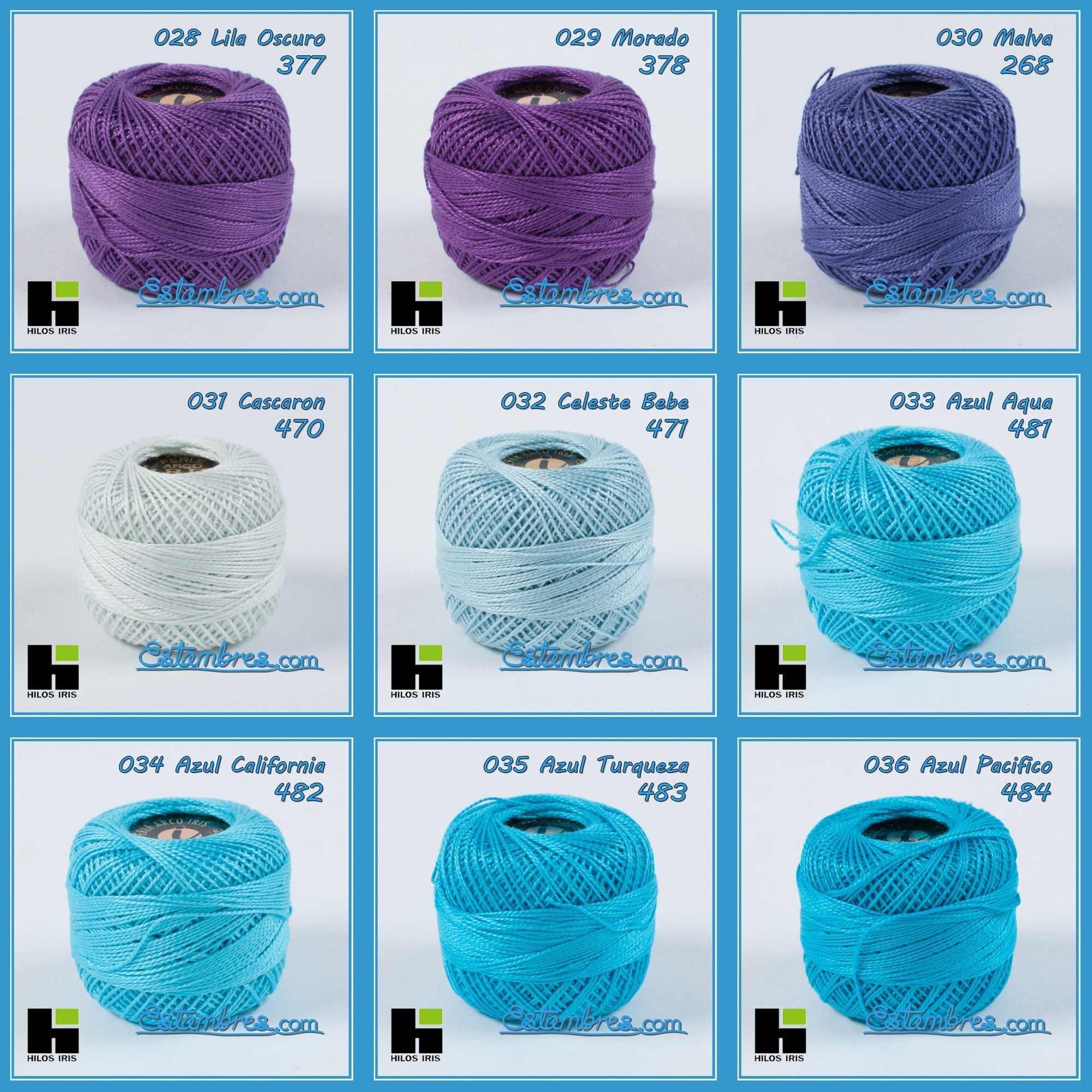 Perle 100%algodon para Bordar y Crochet