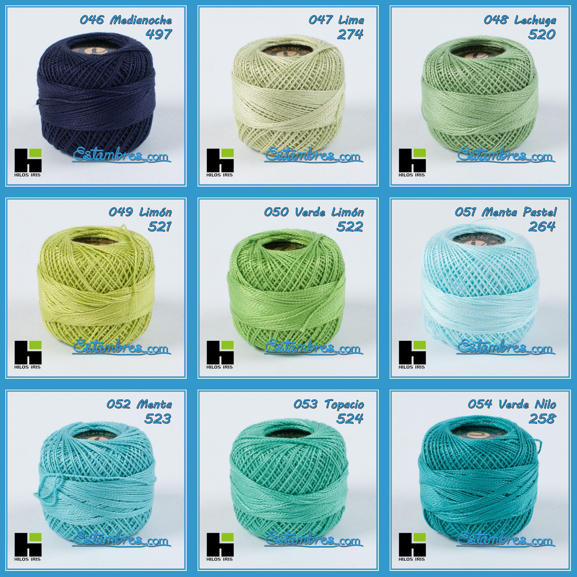 Perle 100%algodon para Bordar y Crochet