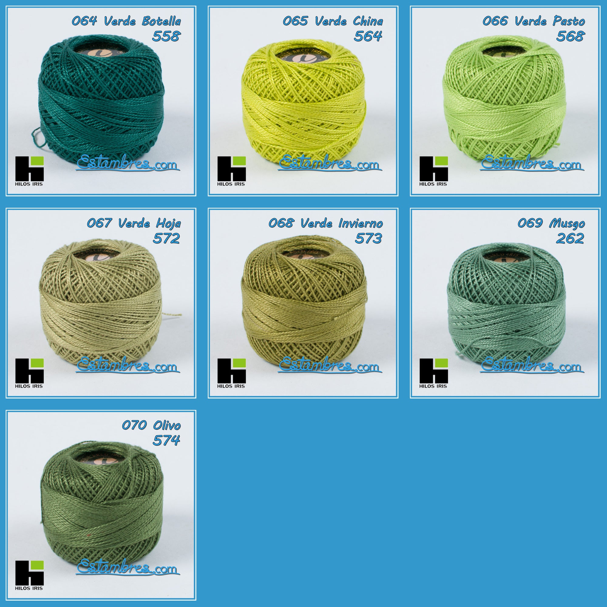 Perle 100%algodon para Bordar y Crochet