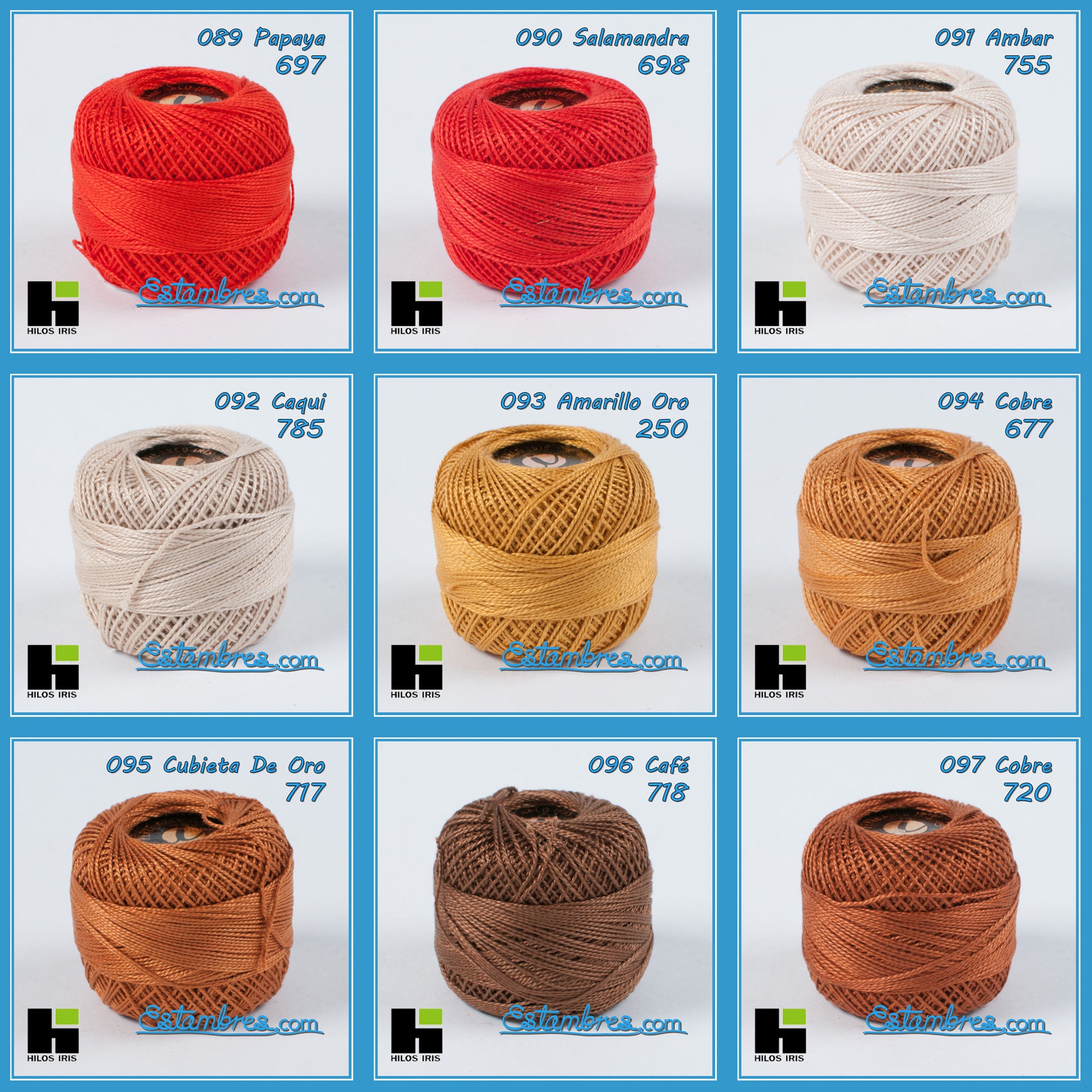 Perle 100%algodon para Bordar y Crochet