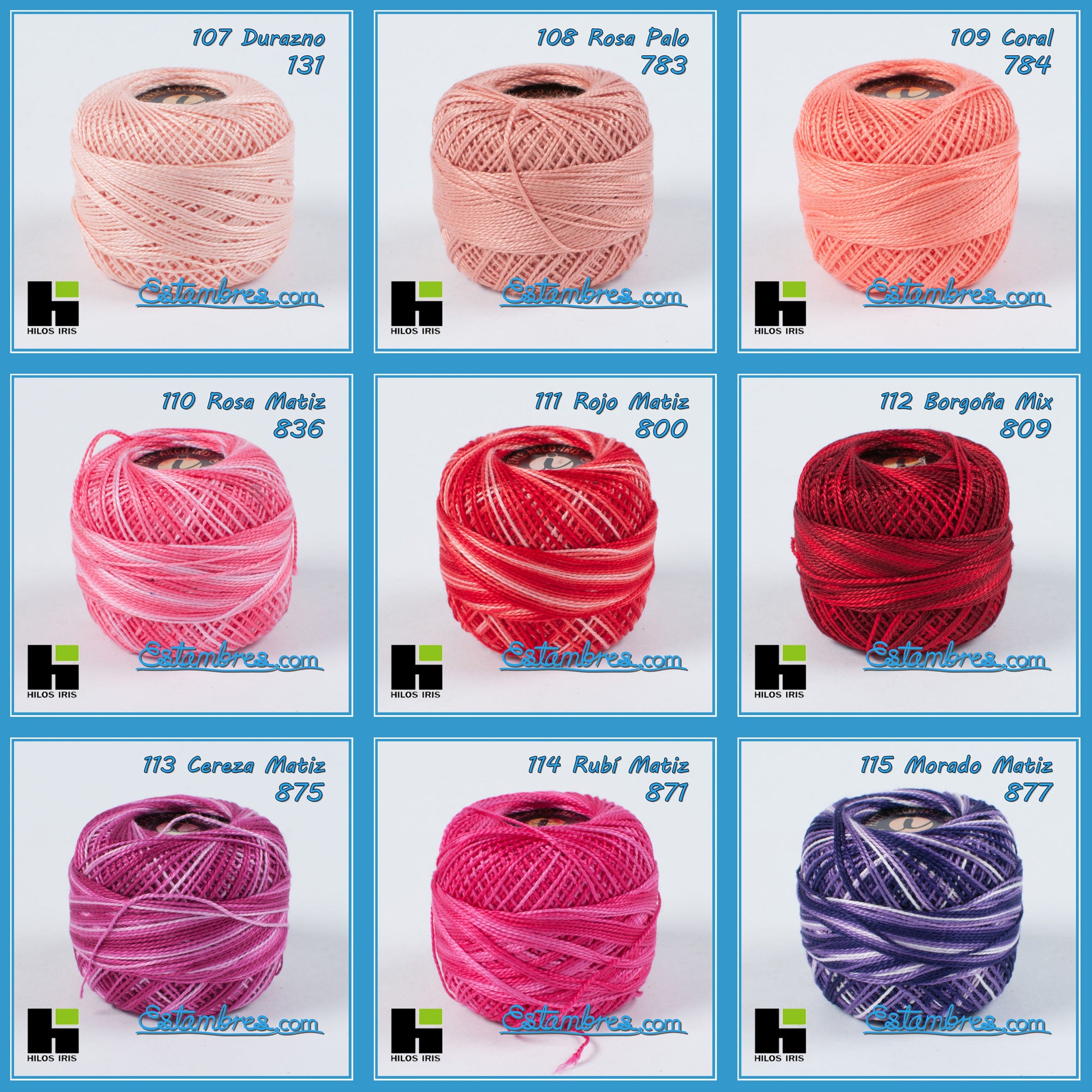Perle 100%algodon para Bordar y Crochet