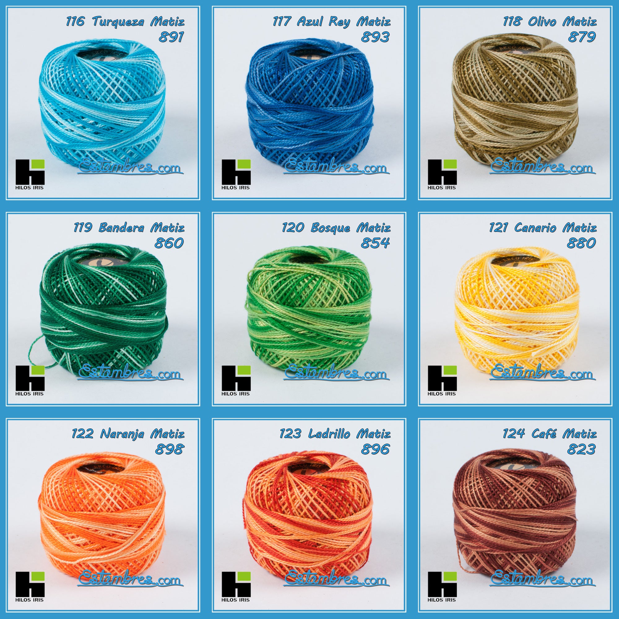 Perle 100%algodon para Bordar y Crochet