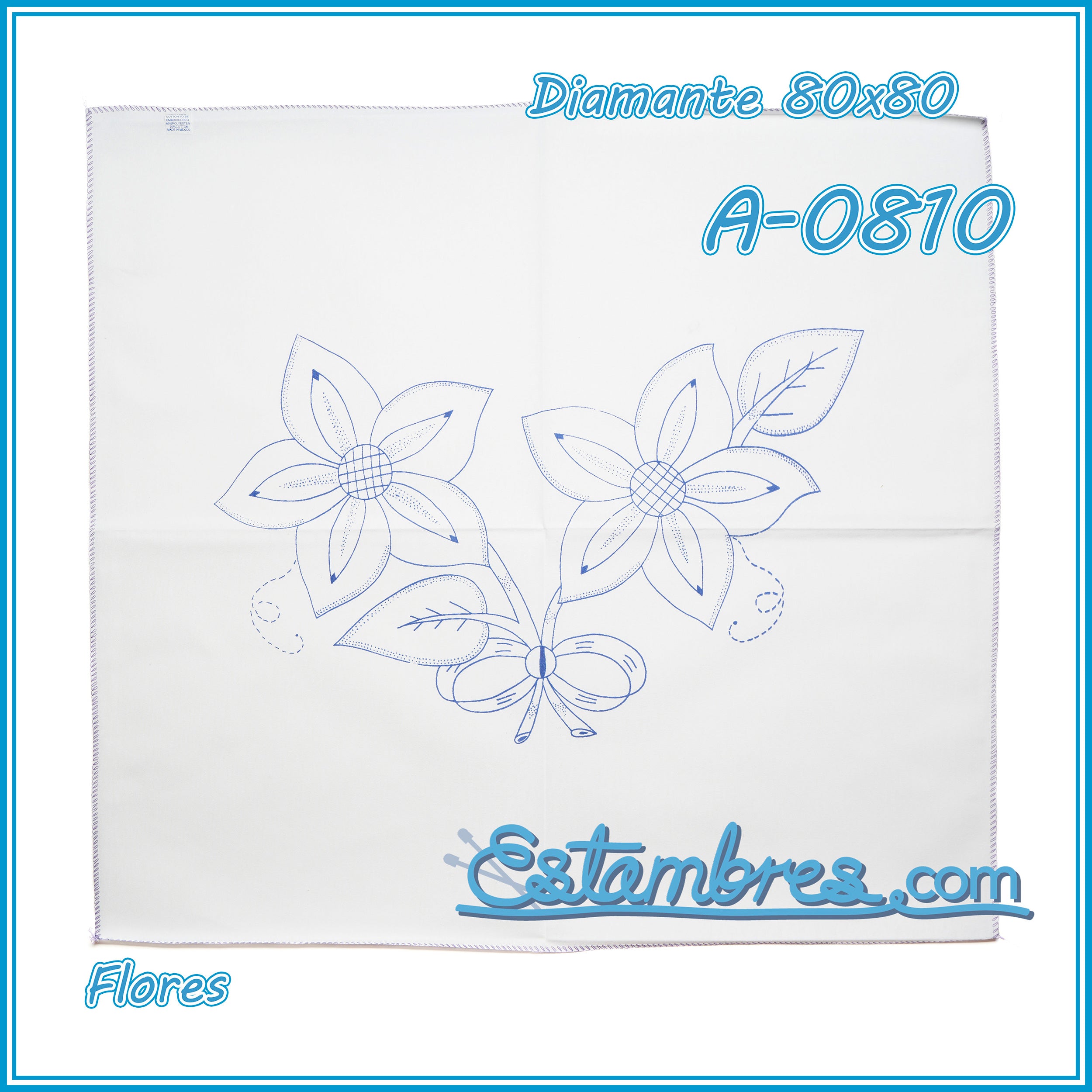 FLORES - Diamante [80x80cm]