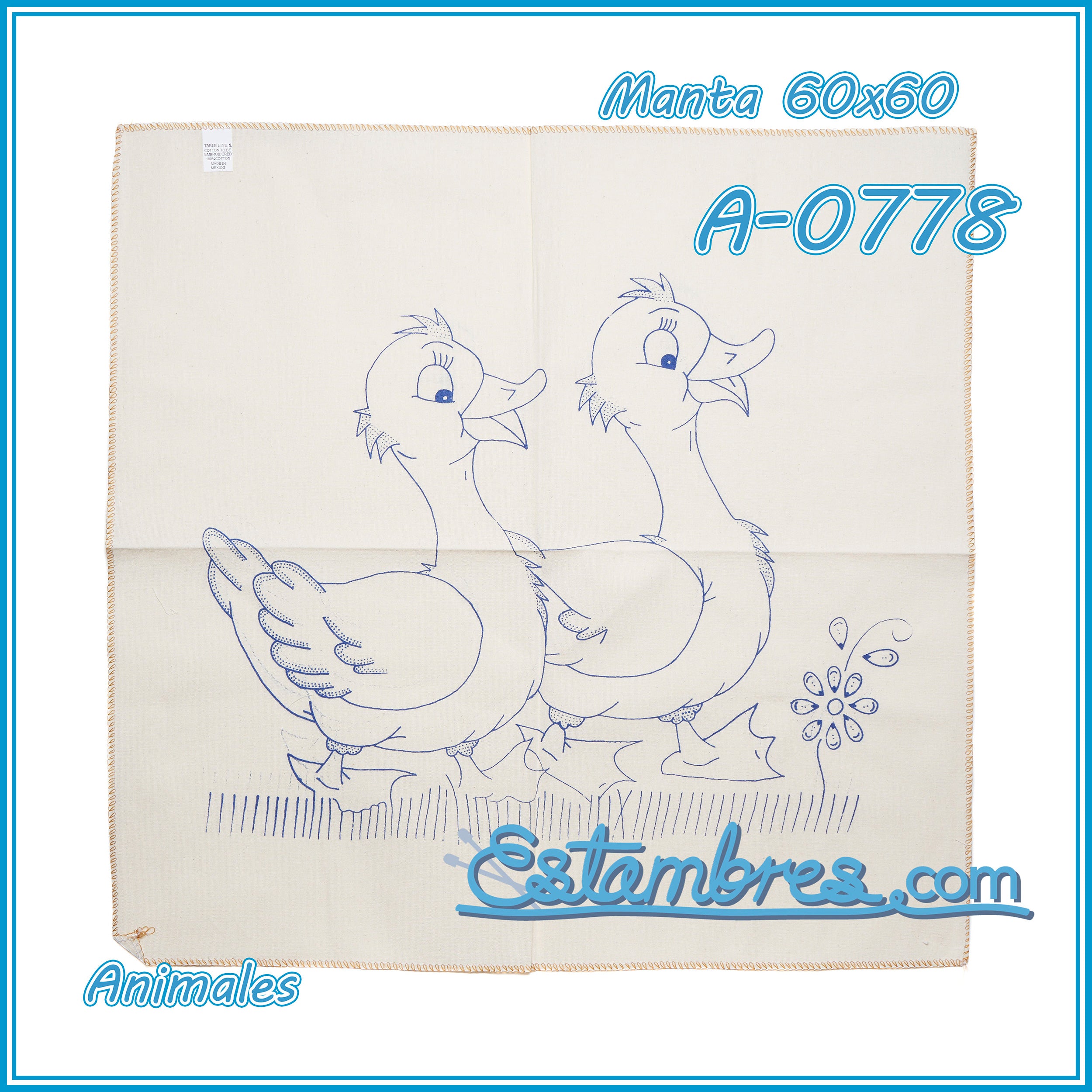 ANIMALES - Manta [60x60cm]
