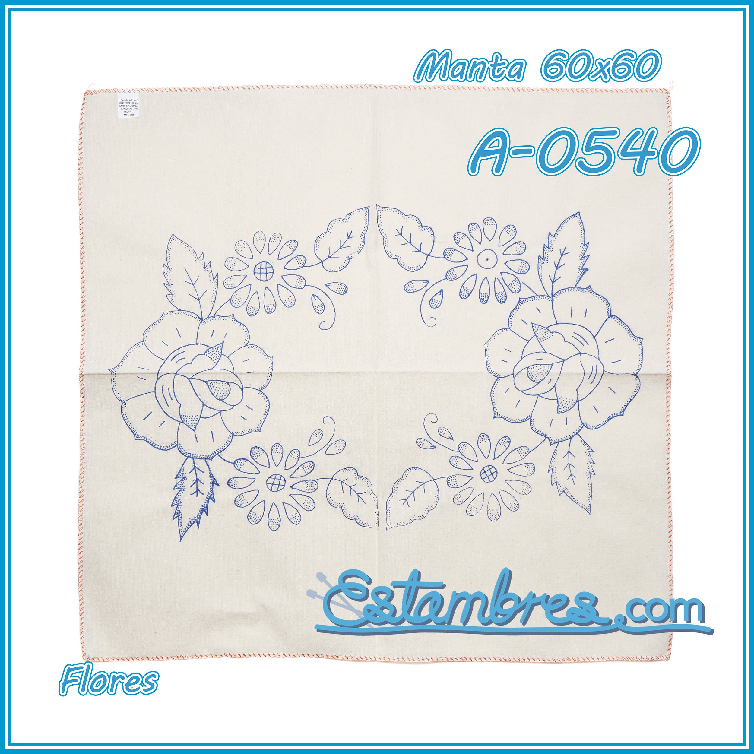 FLORES - Manta [60x60cm]