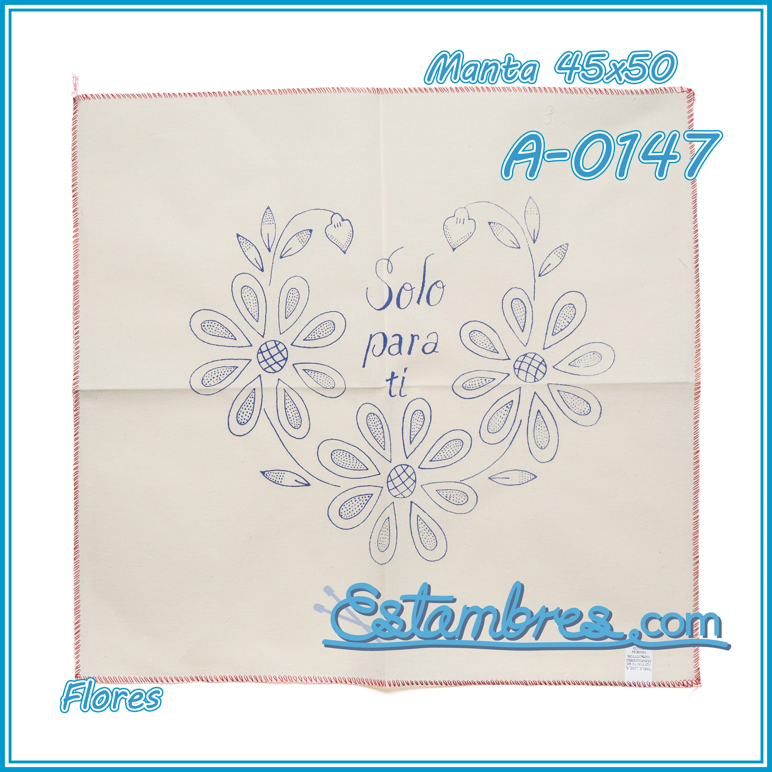 FLORES - Manta [45x50cm]
