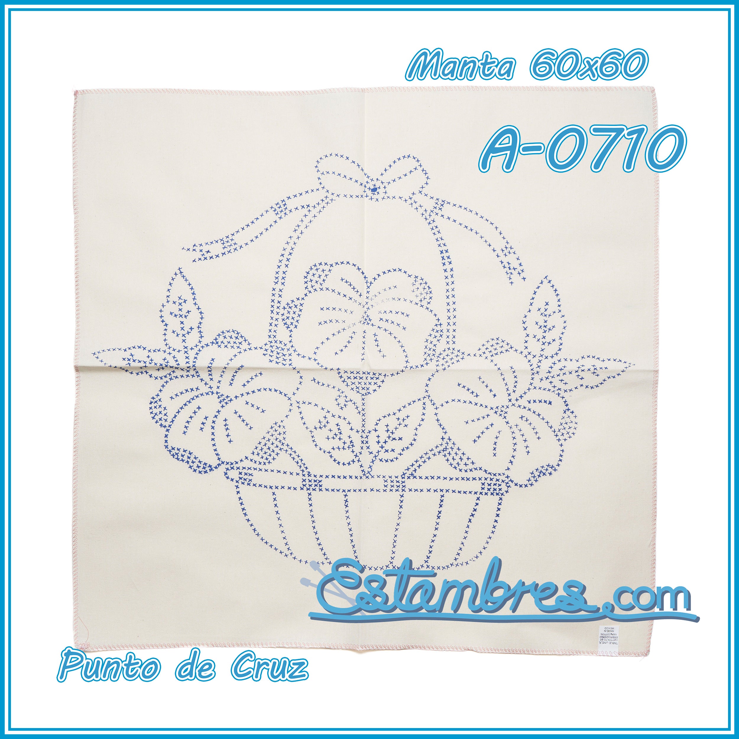 PUNTO de CRUZ - Manta [60x60cm]