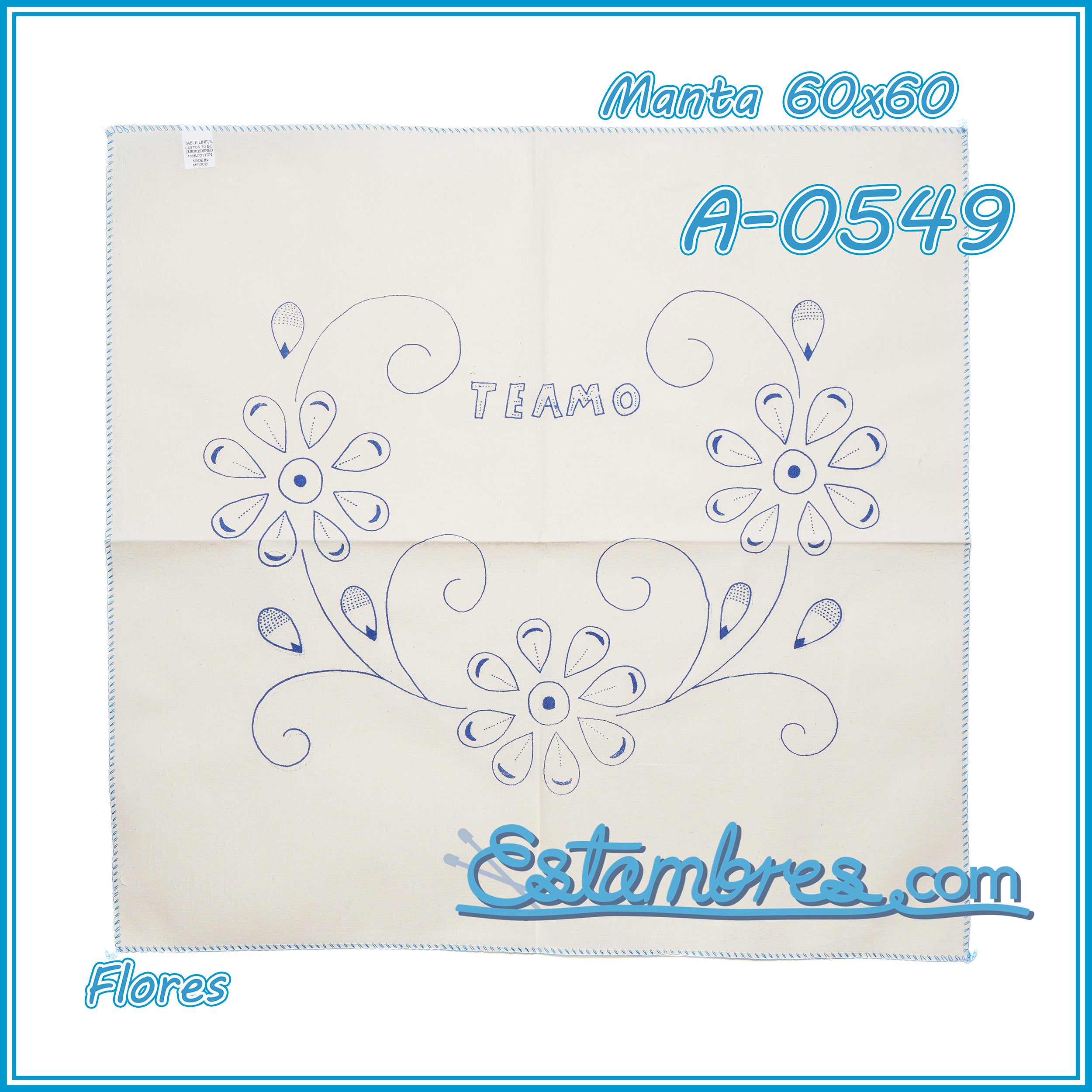 FLORES - Manta [60x60cm]