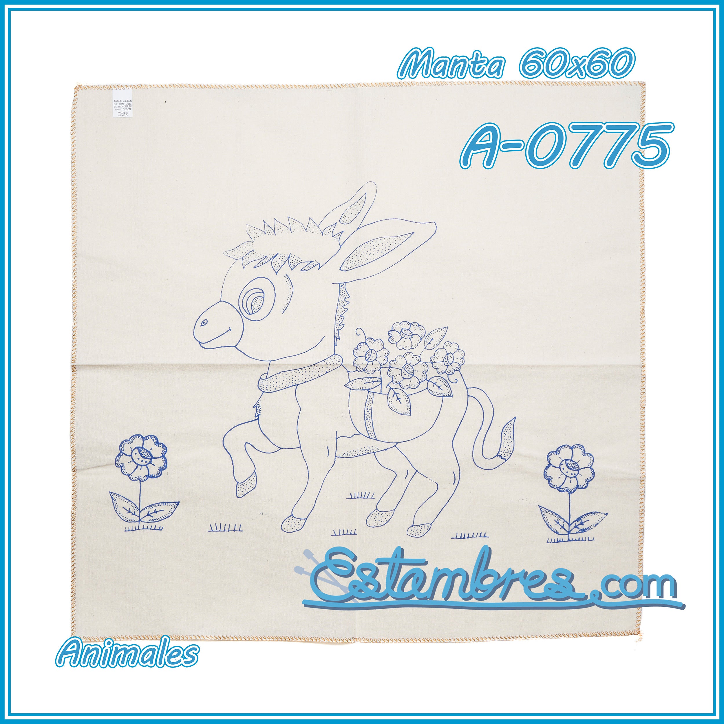 ANIMALES - Manta [60x60cm]