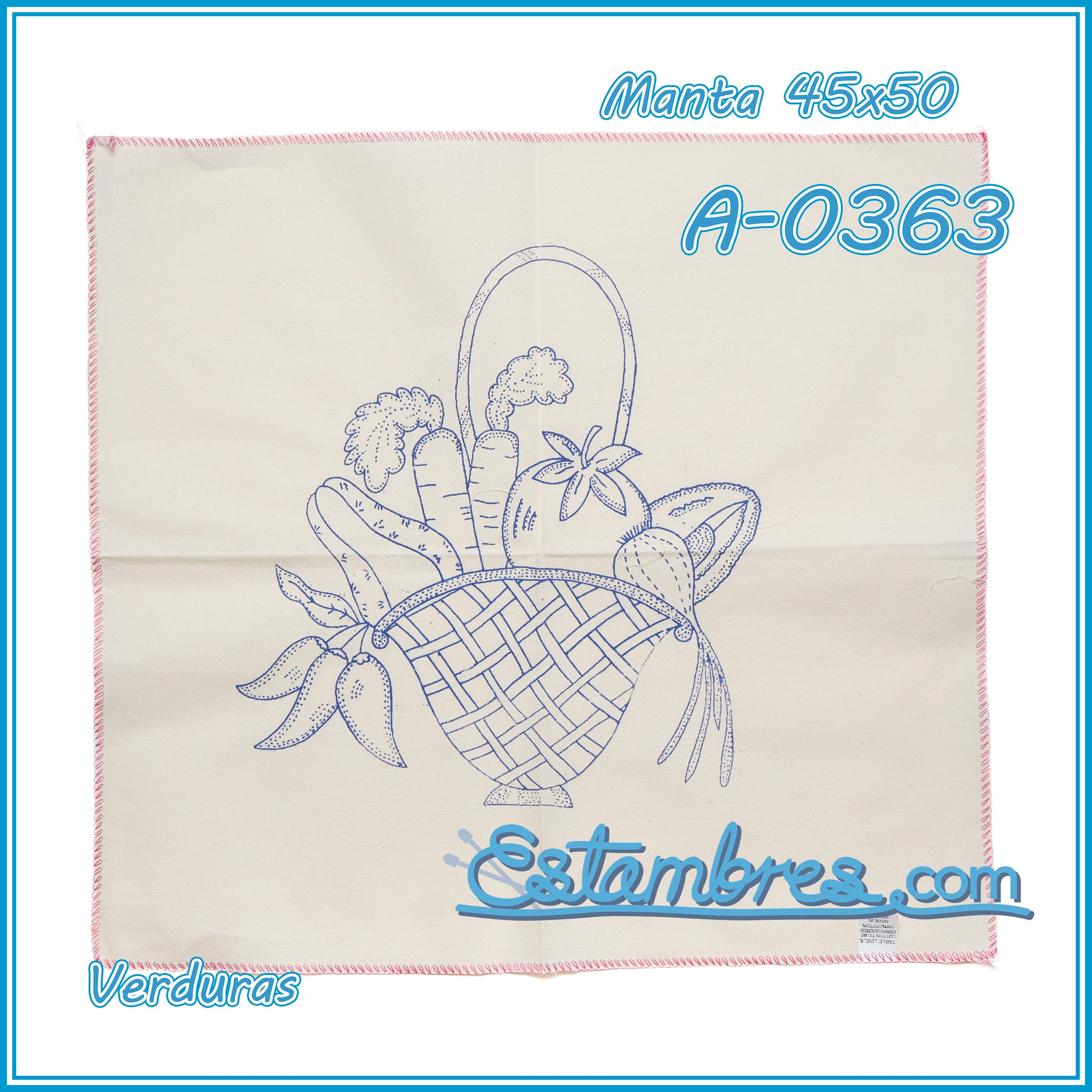VERDURAS - Manta [45x50cm]