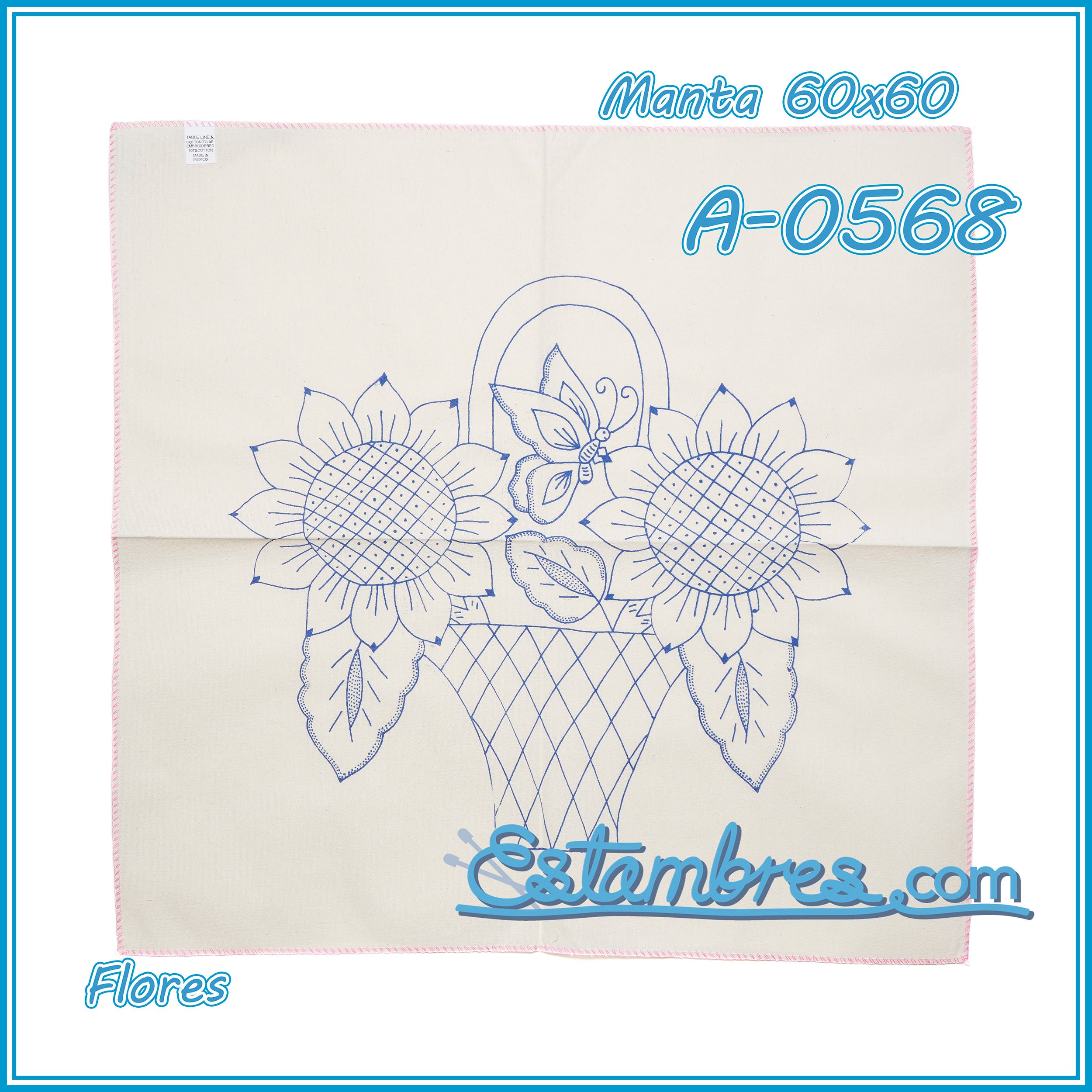 FLORES - Manta [60x60cm]
