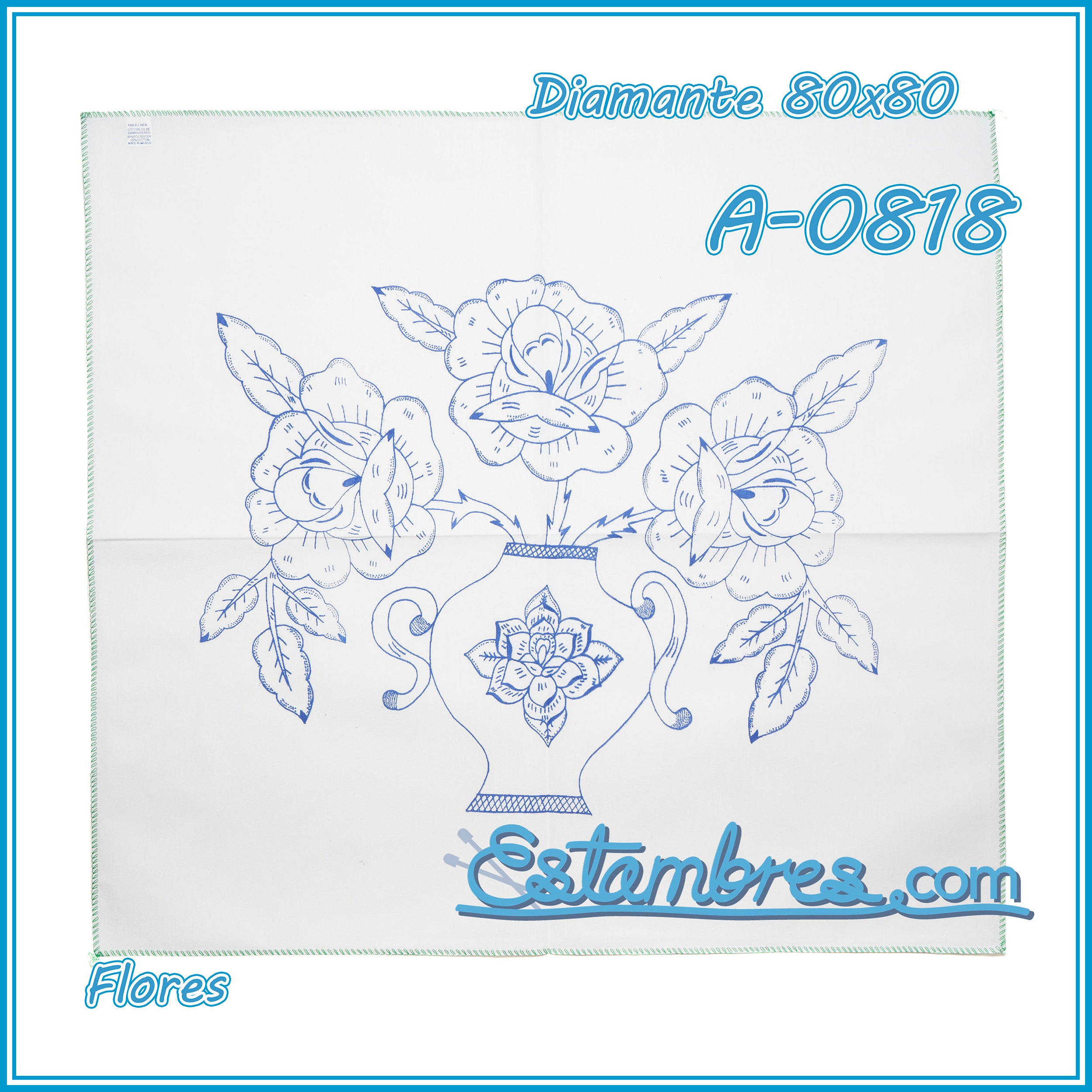 FLORES - Diamante [80x80cm]