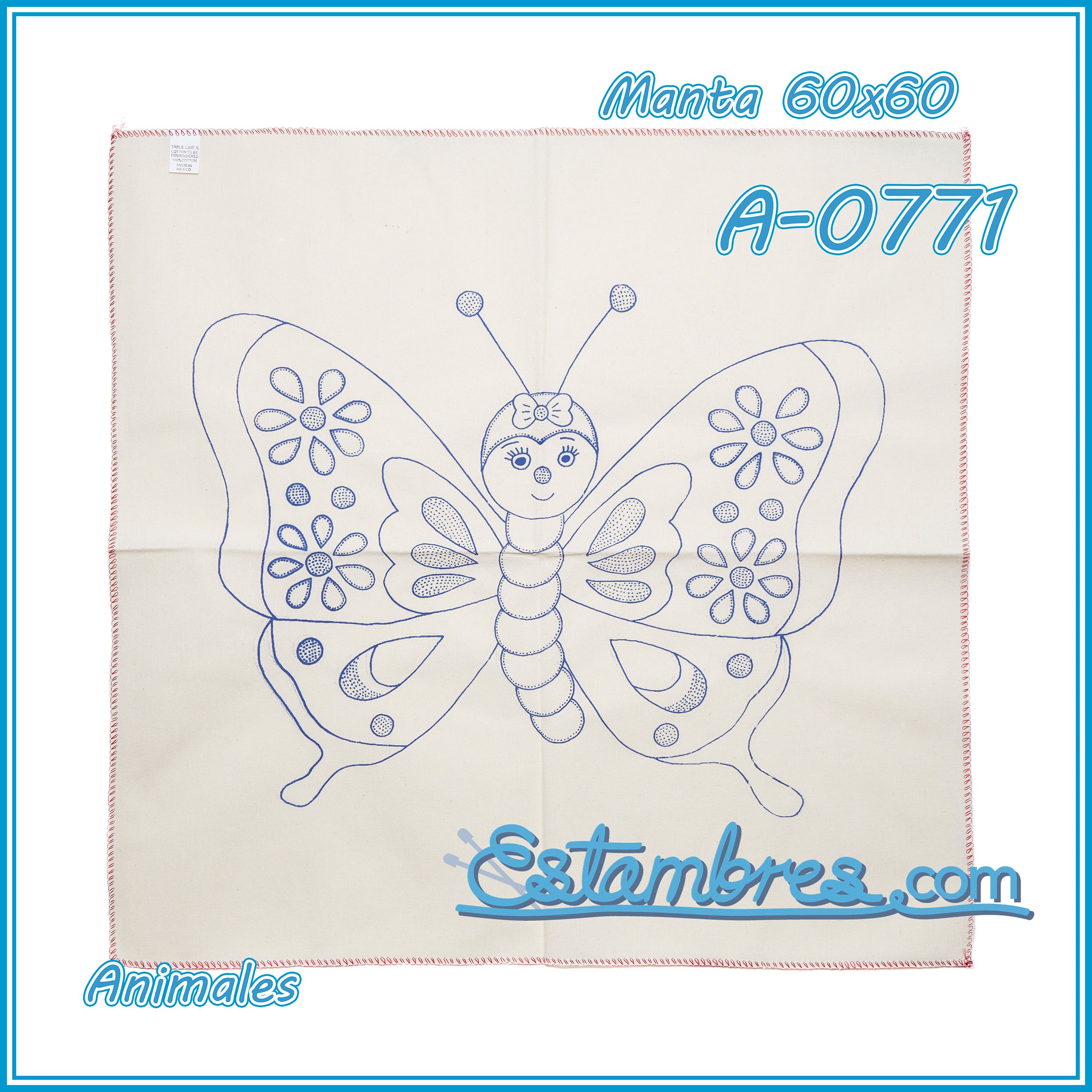 ANIMALES - Manta [60x60cm]