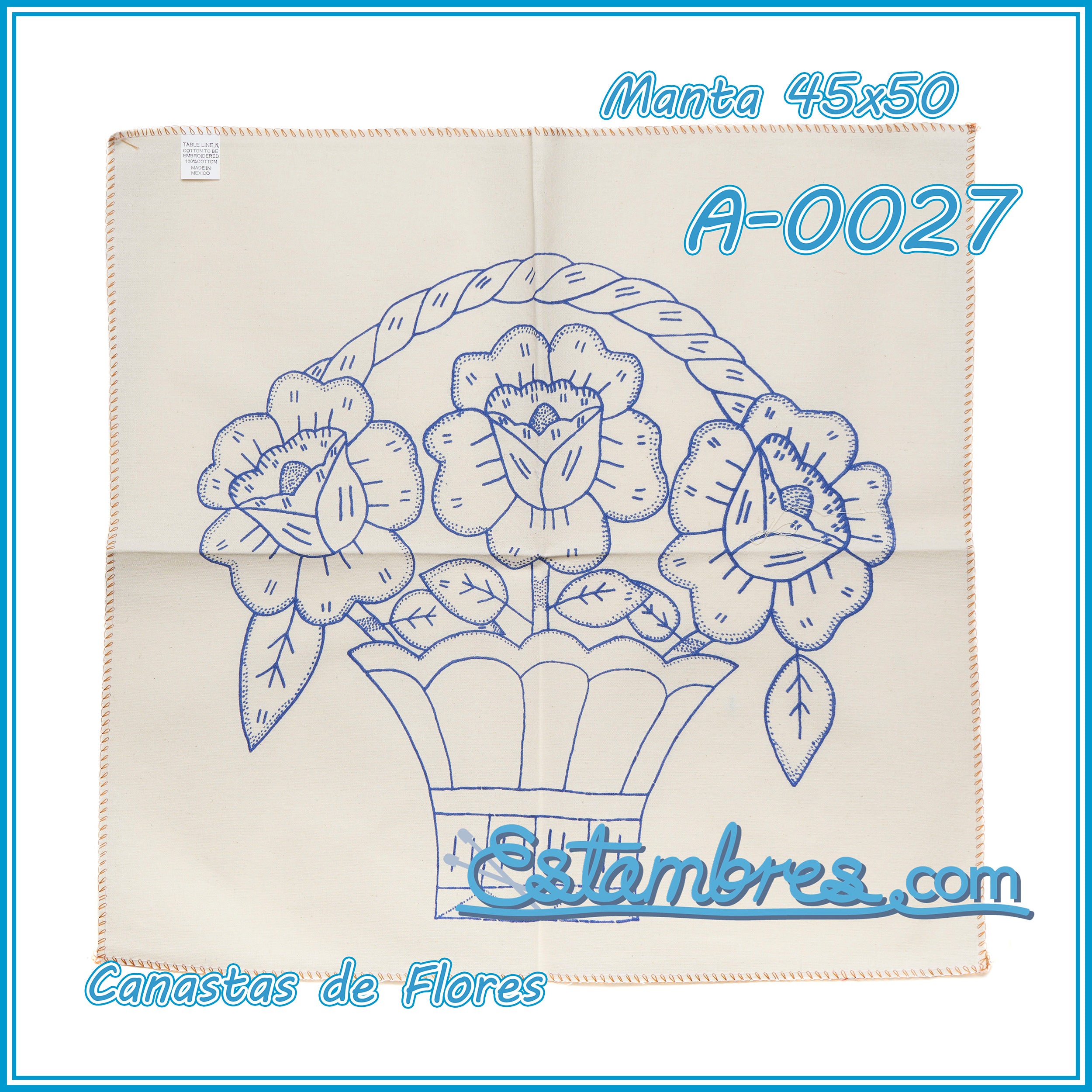 CANASTAS de FLORES - Manta [45x50cm]