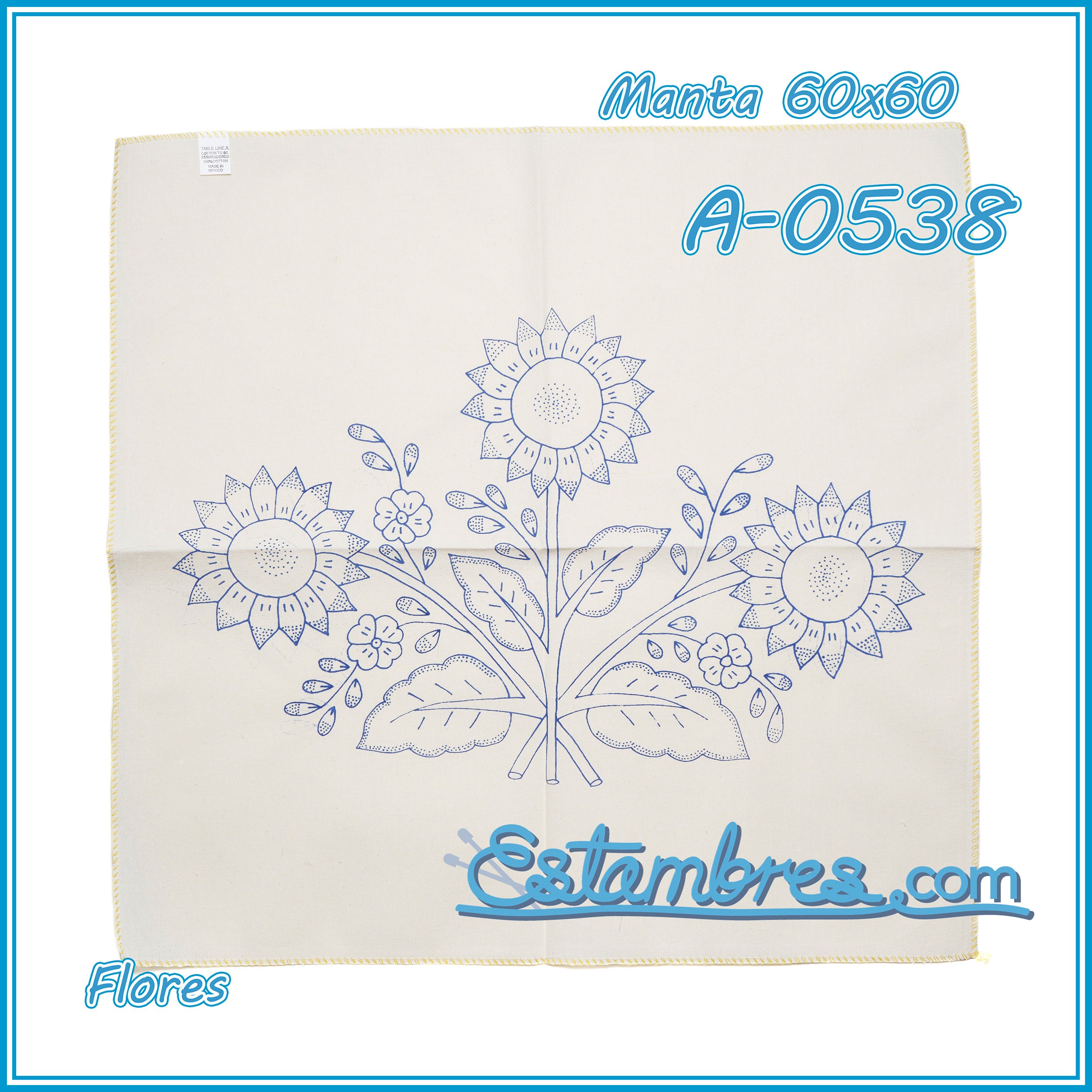 FLORES - Manta [60x60cm]