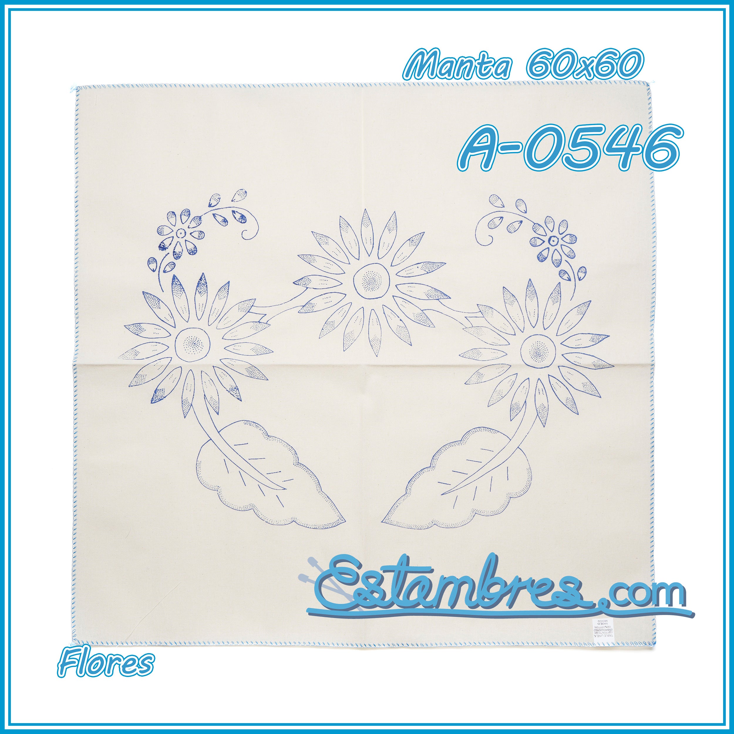 FLORES - Manta [60x60cm]