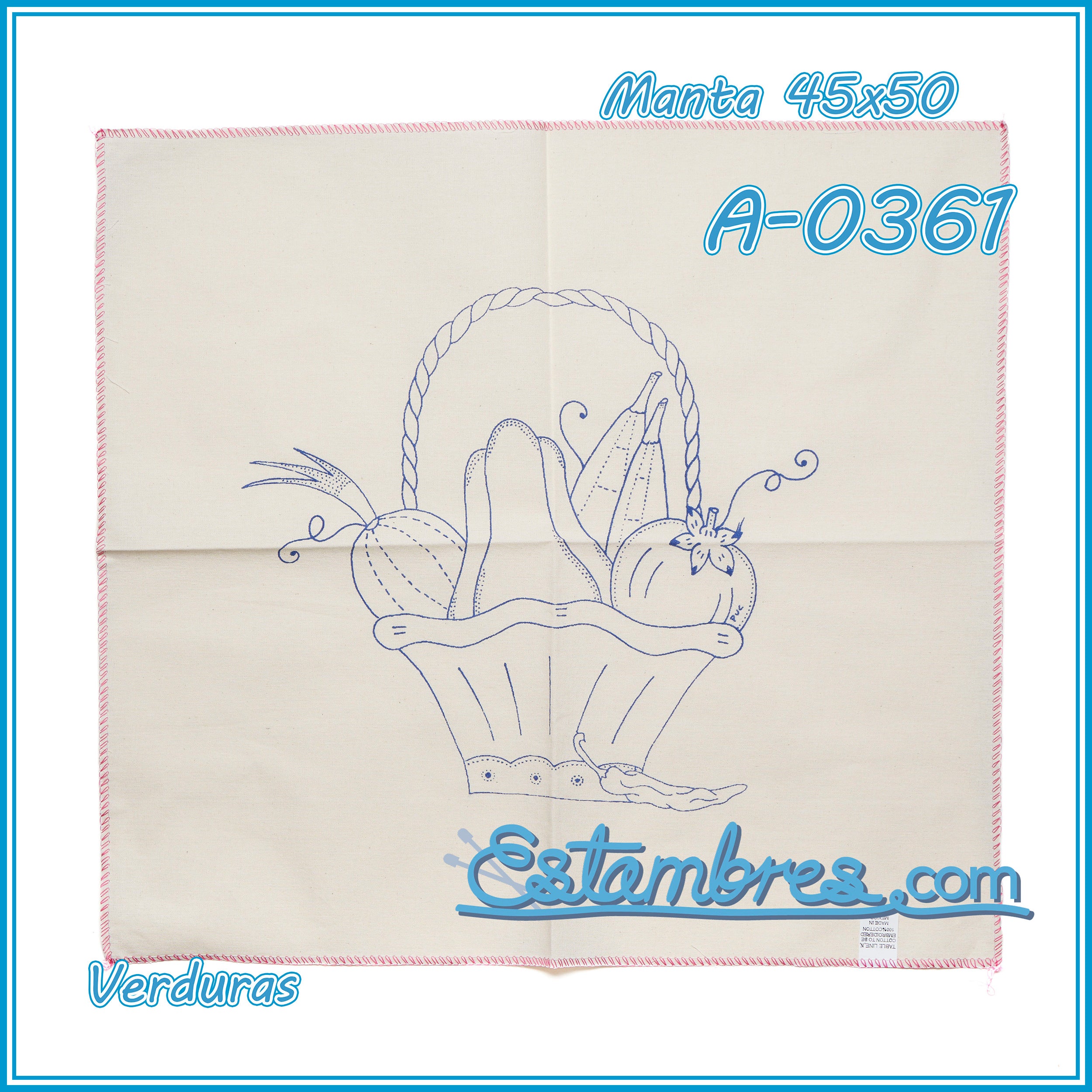 VERDURAS - Manta [45x50cm]