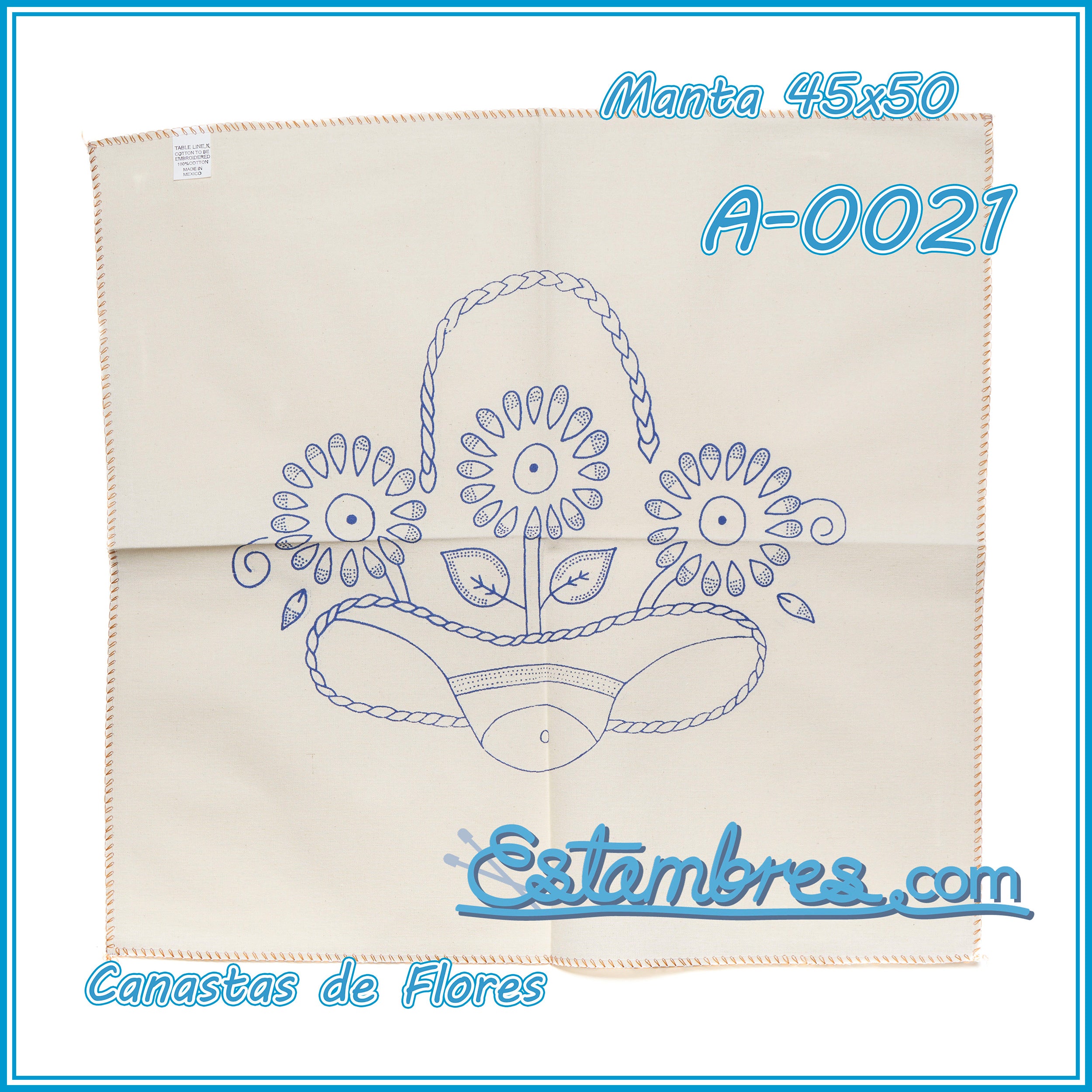 CANASTAS de FLORES - Manta [45x50cm]