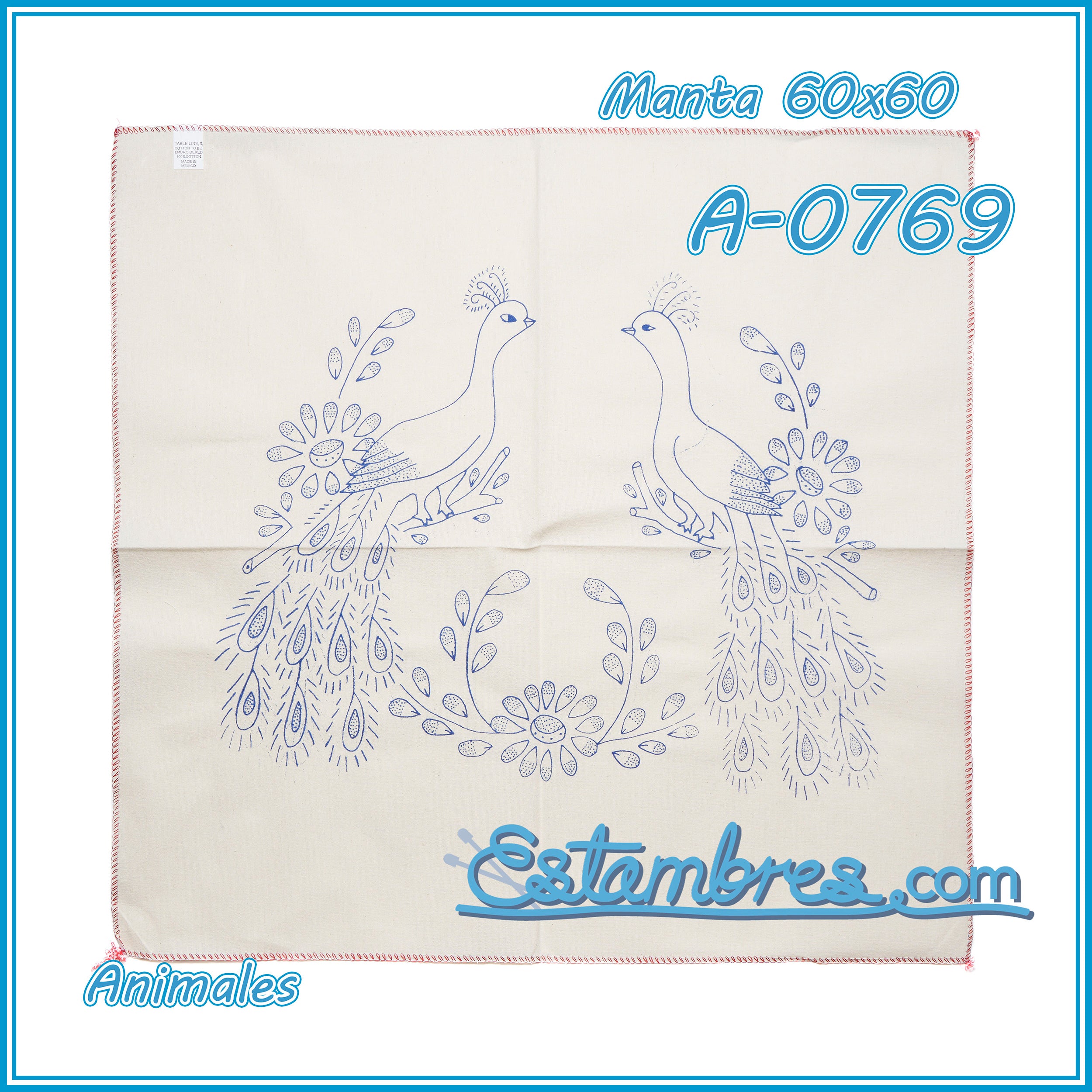 ANIMALES - Manta [60x60cm]
