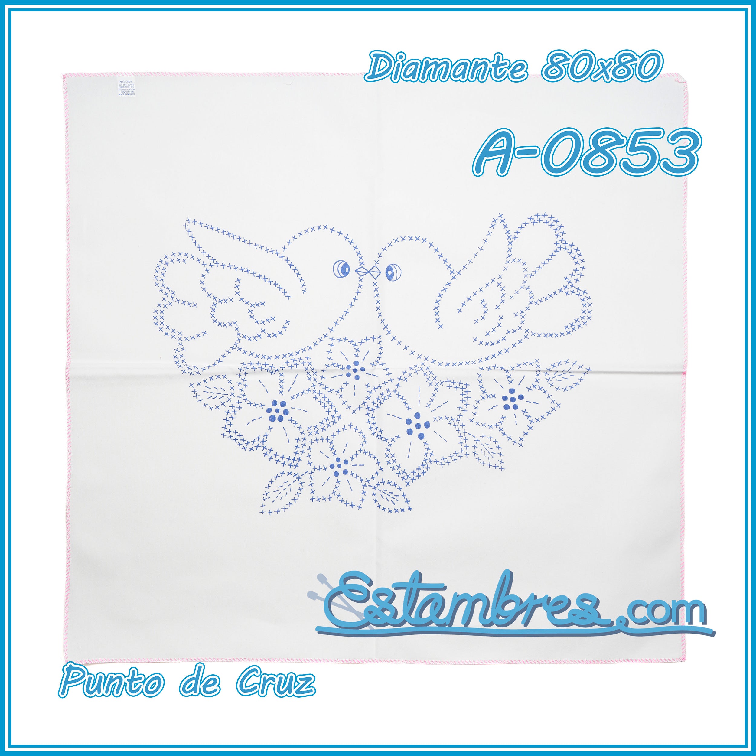 PUNTO de CRUZ - Diamante [80x80cm]