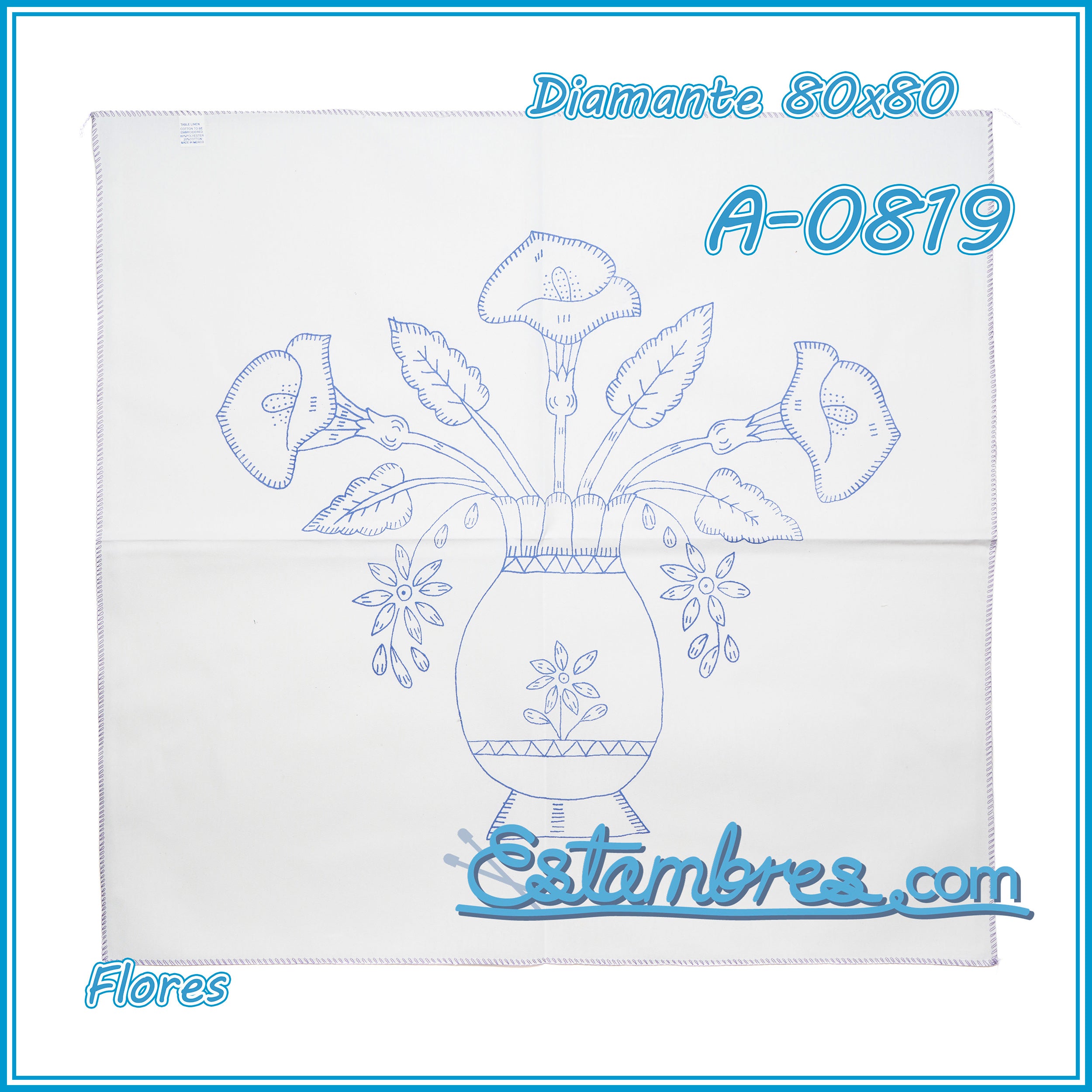 FLORES - Diamante [80x80cm]