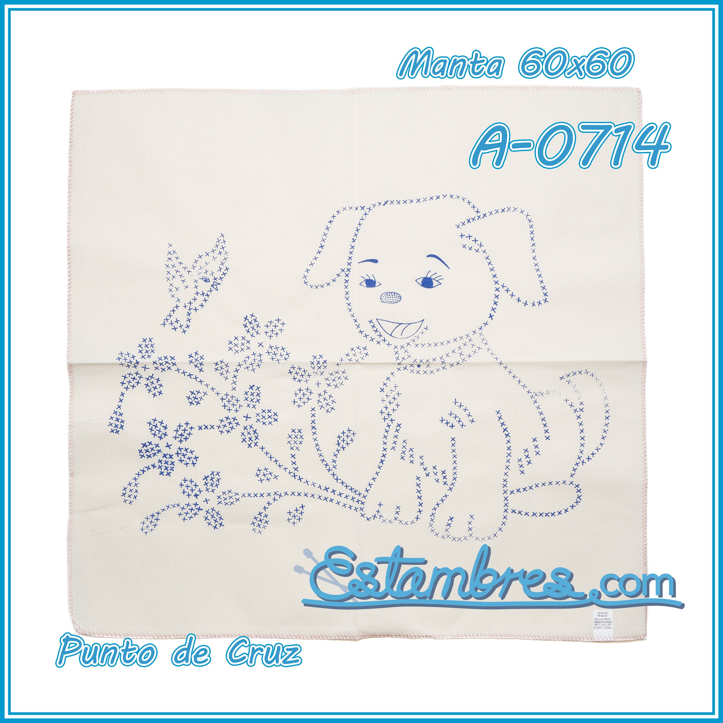 PUNTO de CRUZ - Manta [60x60cm]