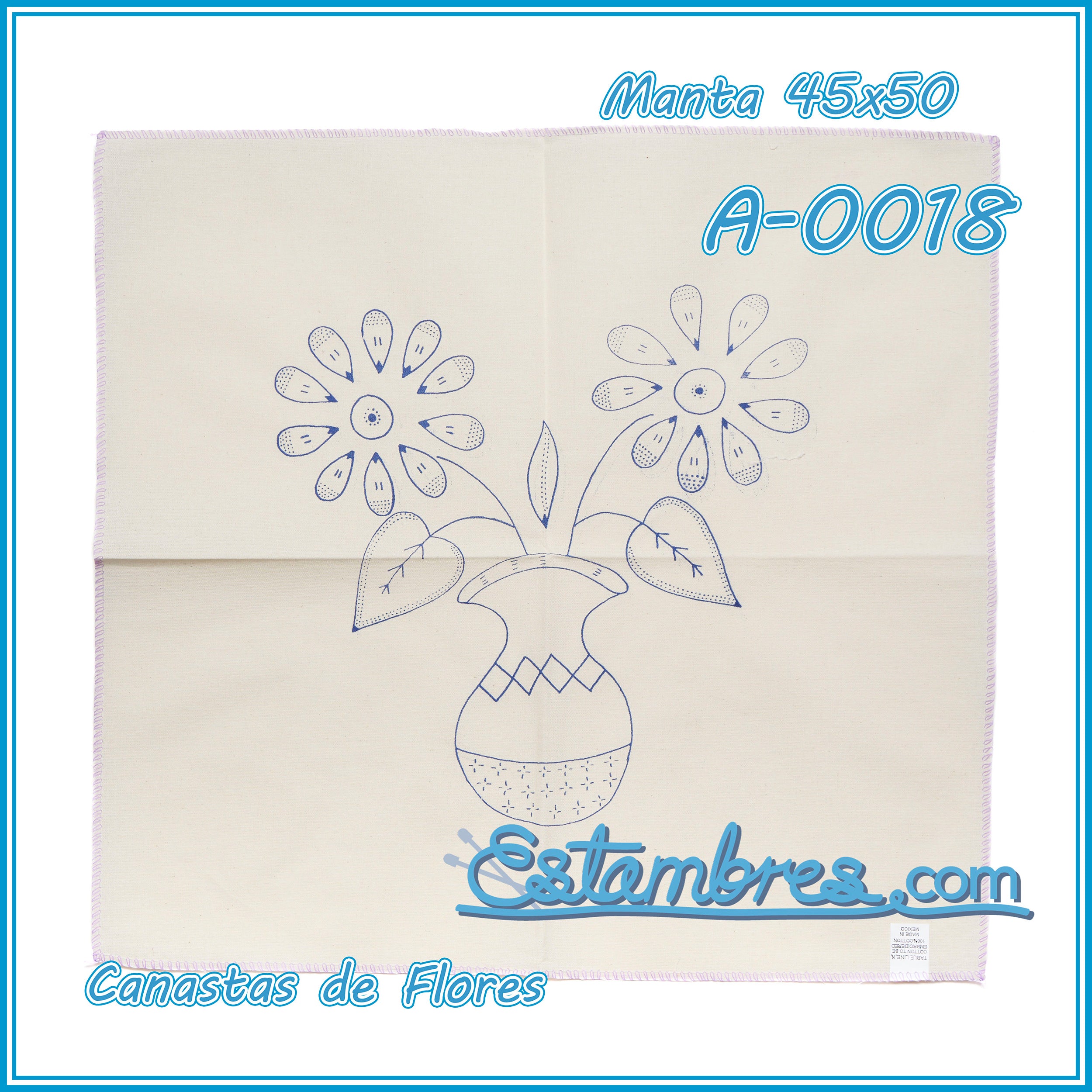 CANASTAS de FLORES - Manta [45x50cm]