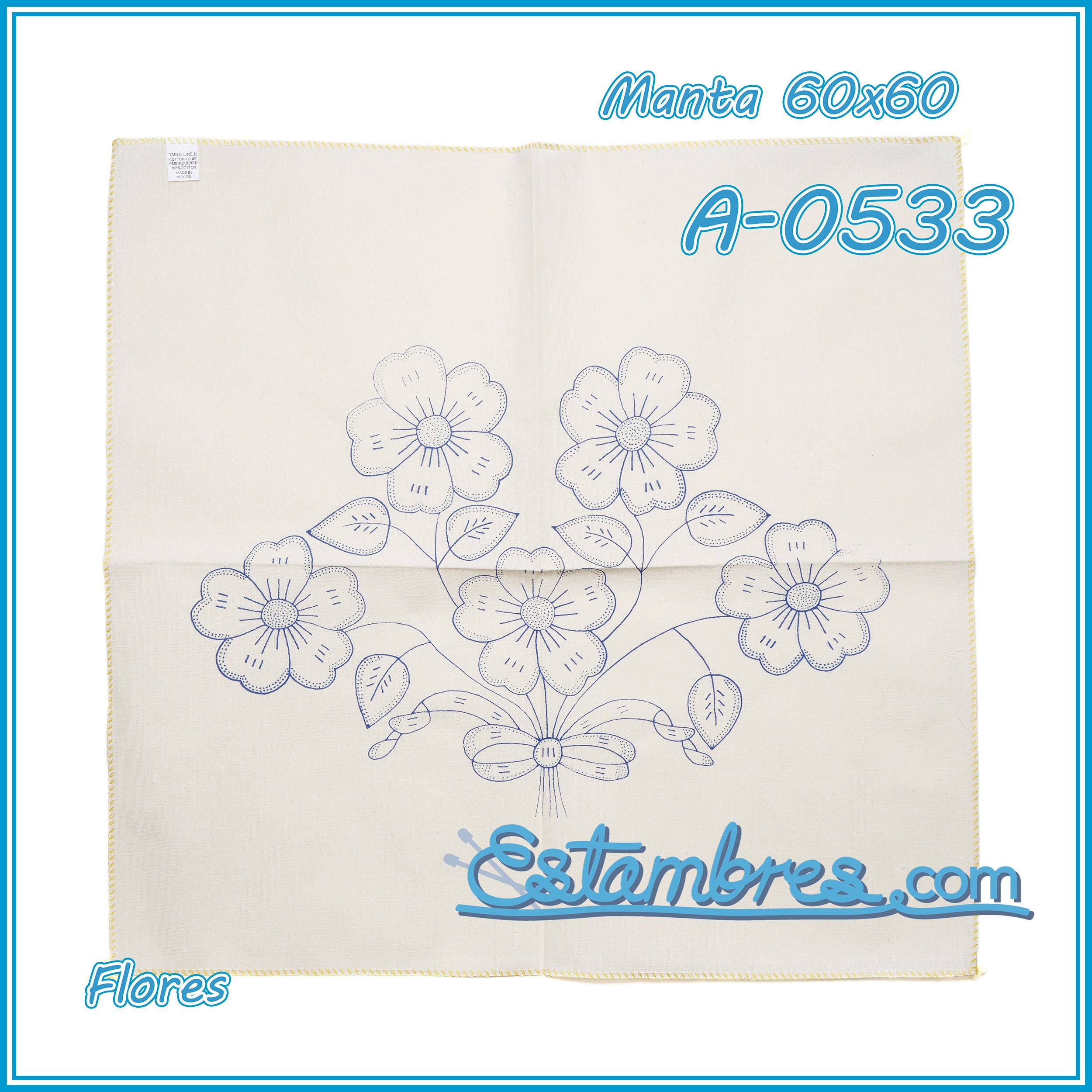 FLORES - Manta [60x60cm]