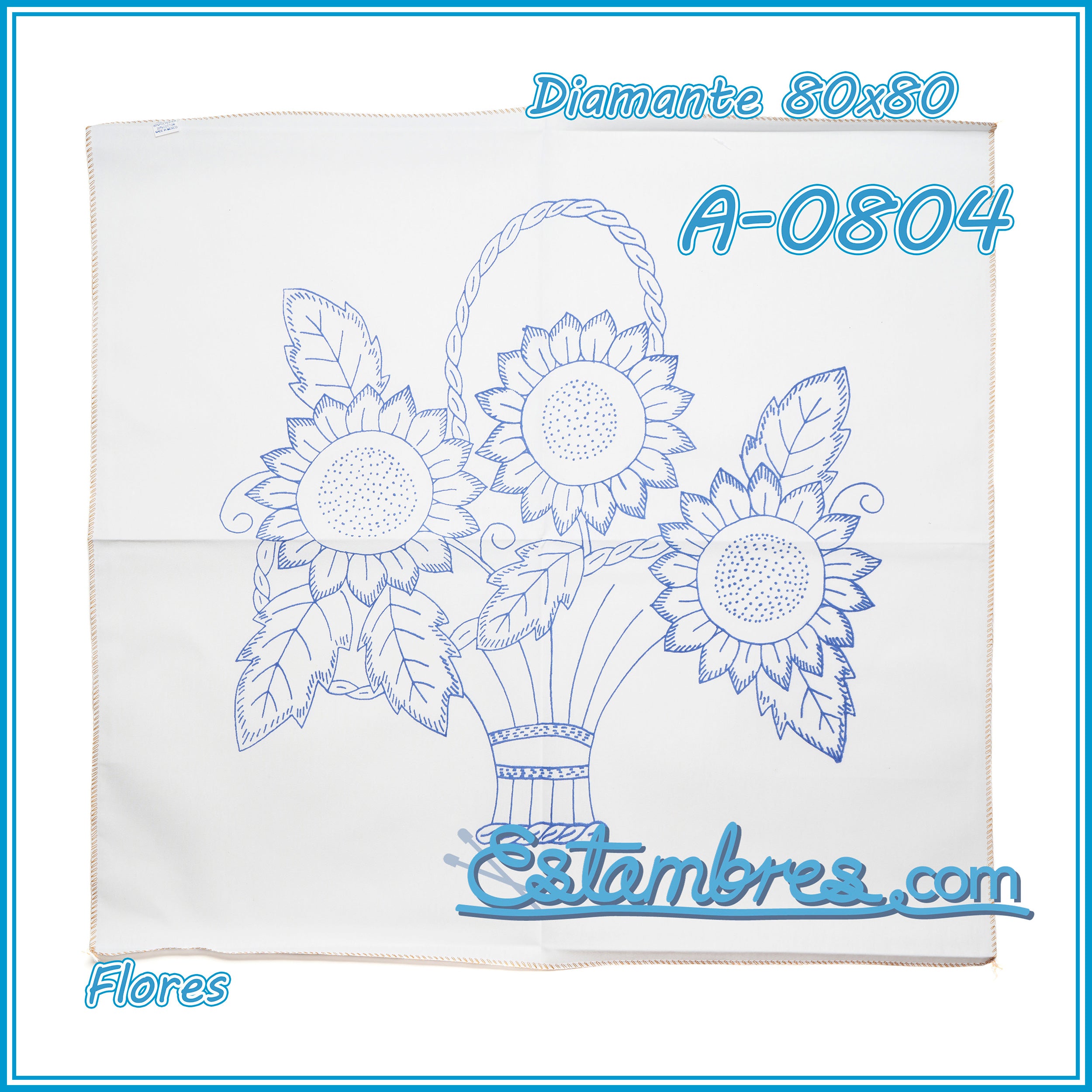 FLORES - Diamante [80x80cm]