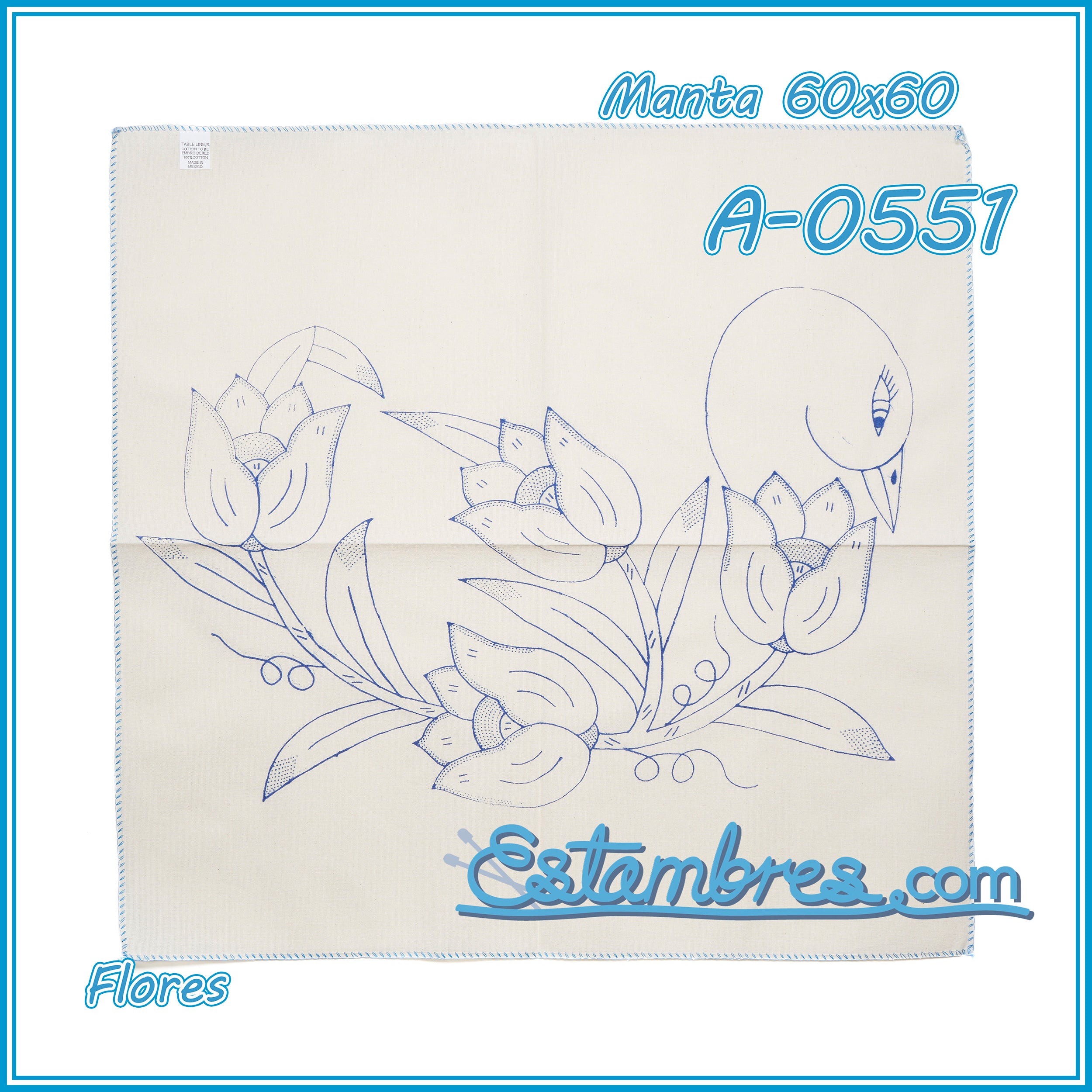 FLORES - Manta [60x60cm]
