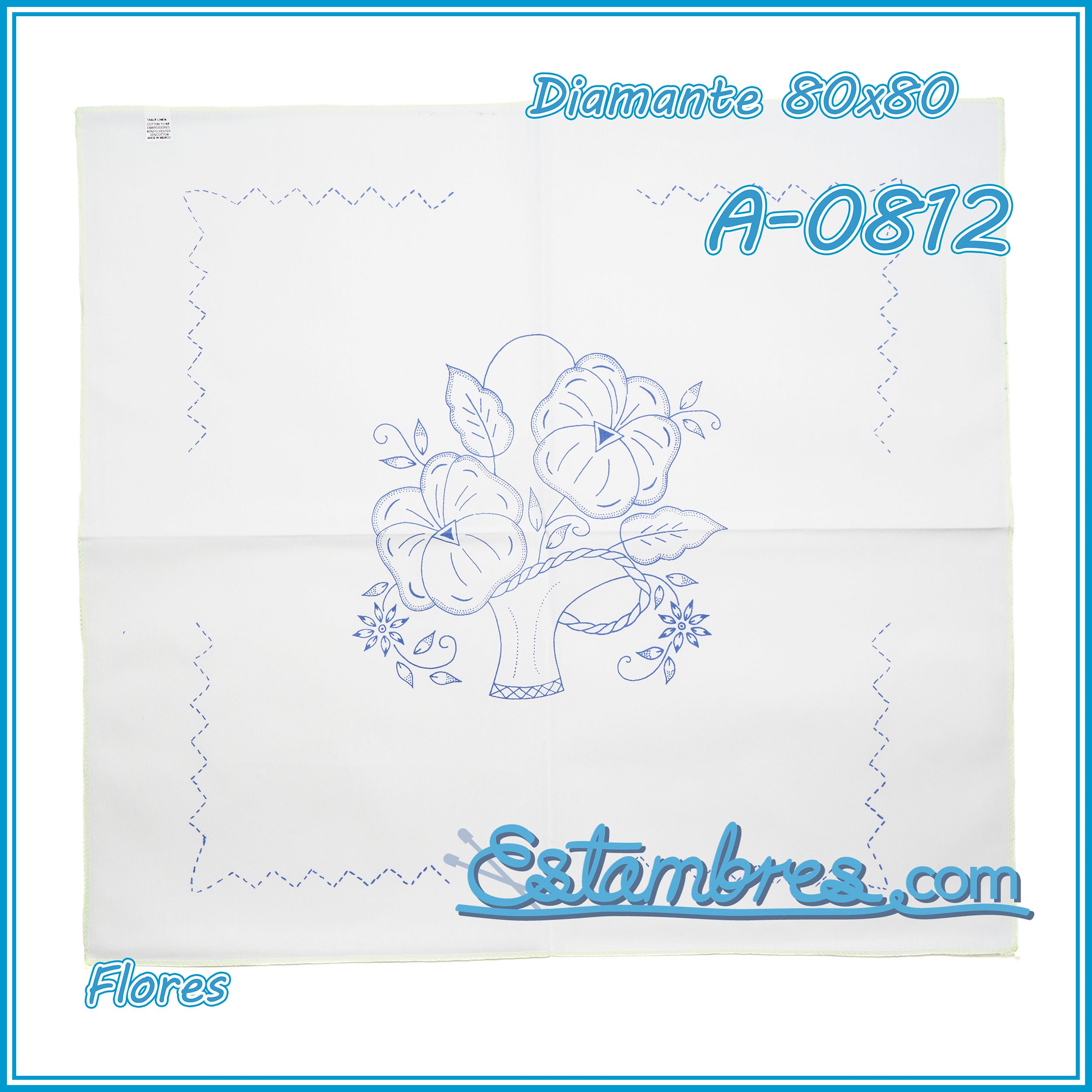 FLORES - Diamante [80x80cm]