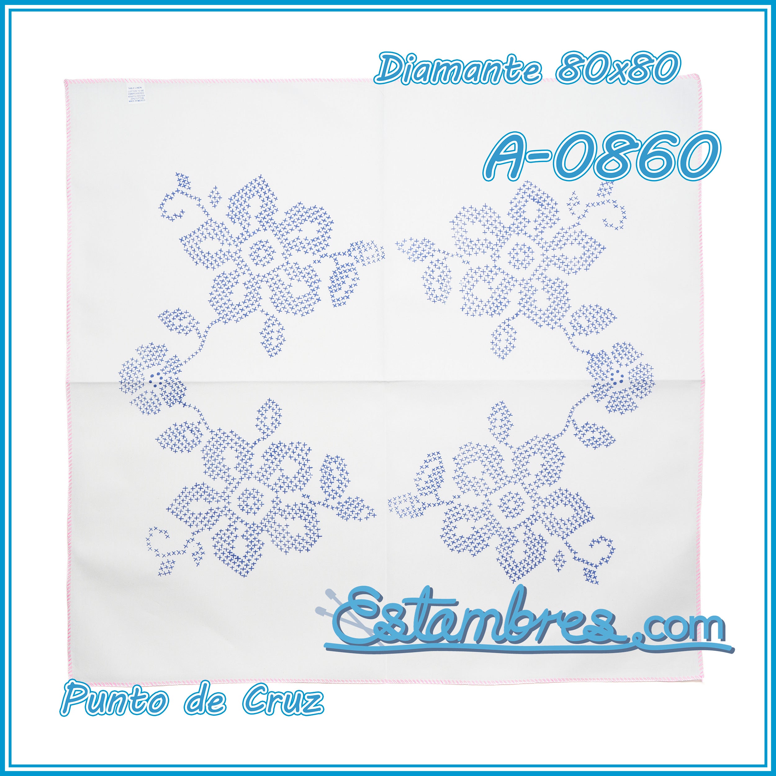 PUNTO de CRUZ - Diamante [80x80cm]