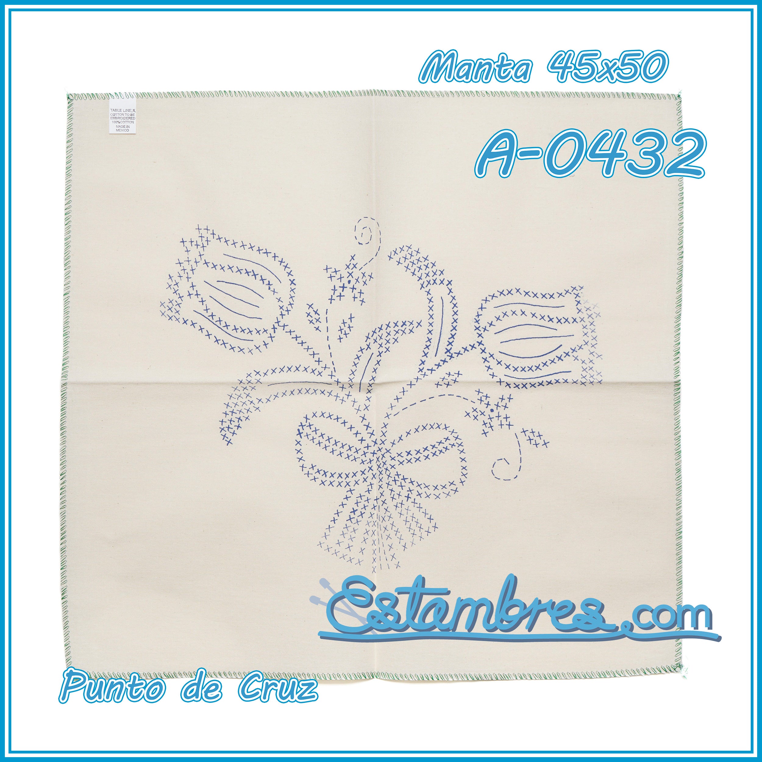 PUNTO de CRUZ - Manta [45x50cm]