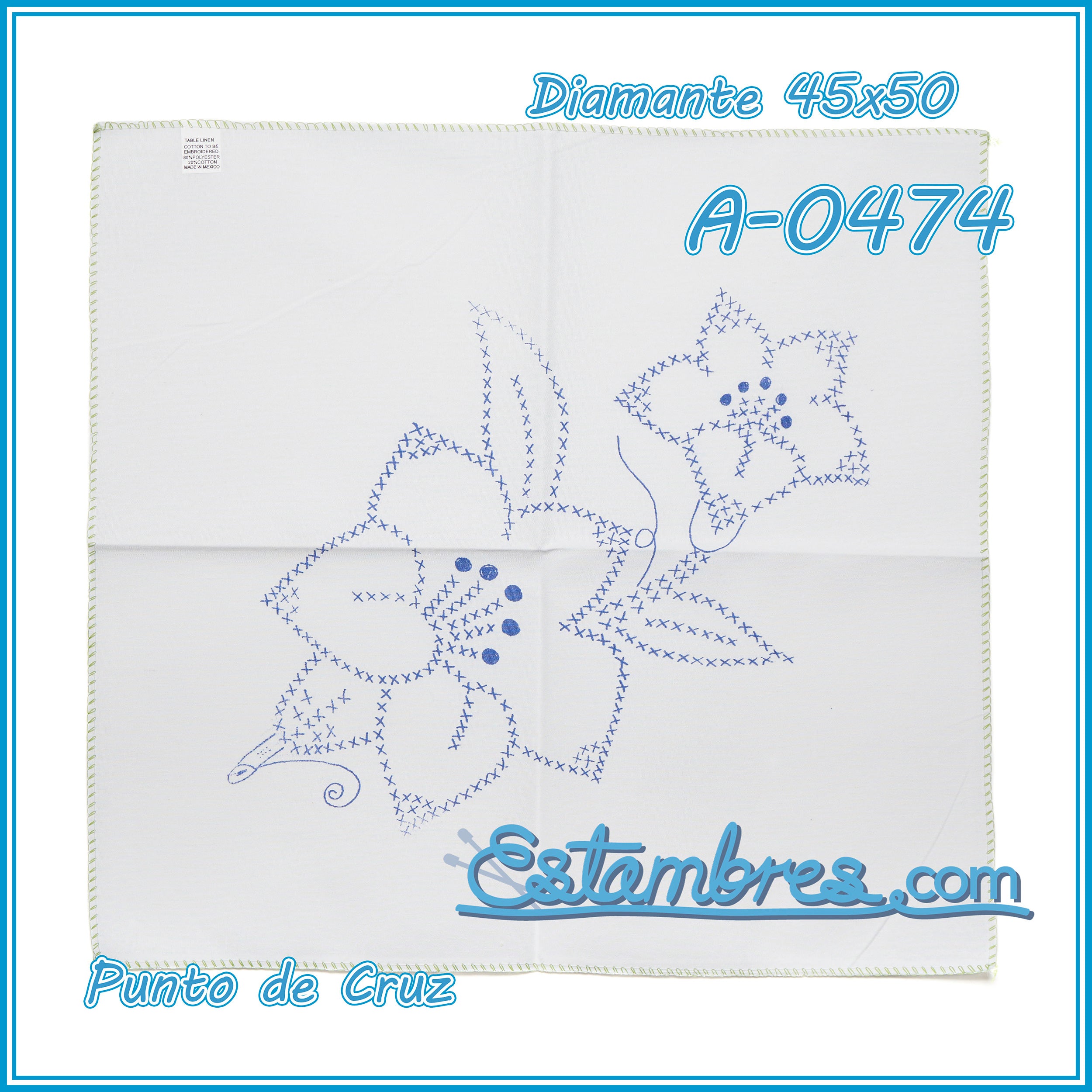 PUNTO de CRUZ - Diamante [45x50cm]