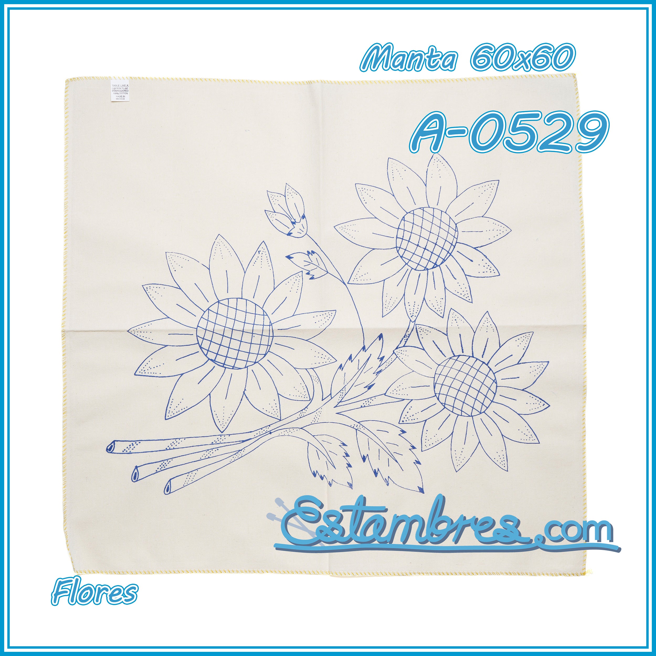 FLORES - Manta [60x60cm]