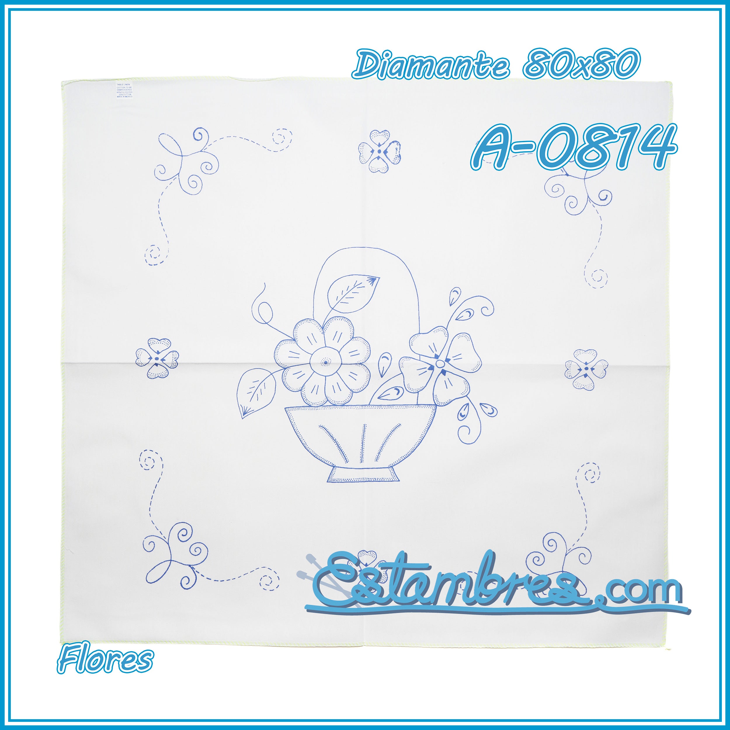 FLORES - Diamante [80x80cm]